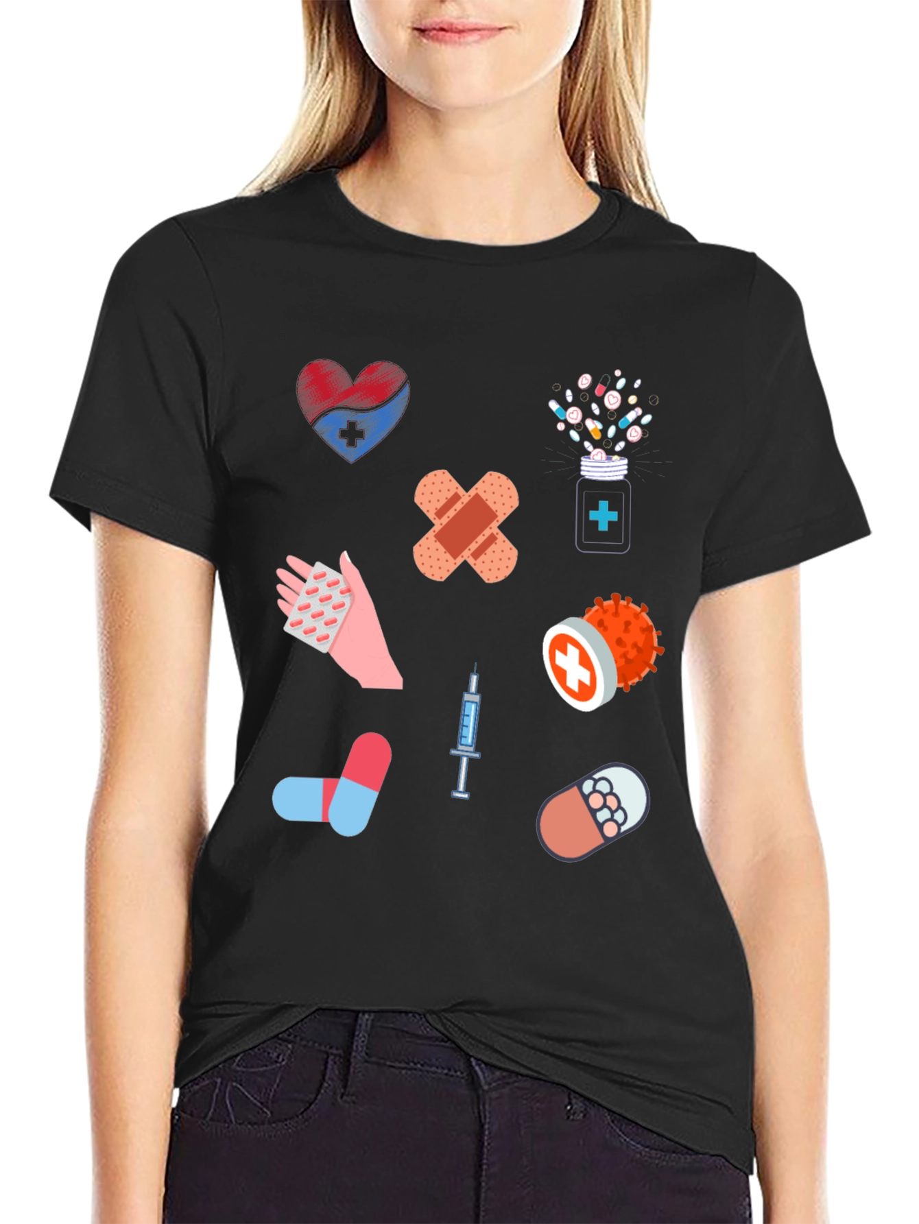 Medical Print T-Shirt - Novelty Healthcare Tee