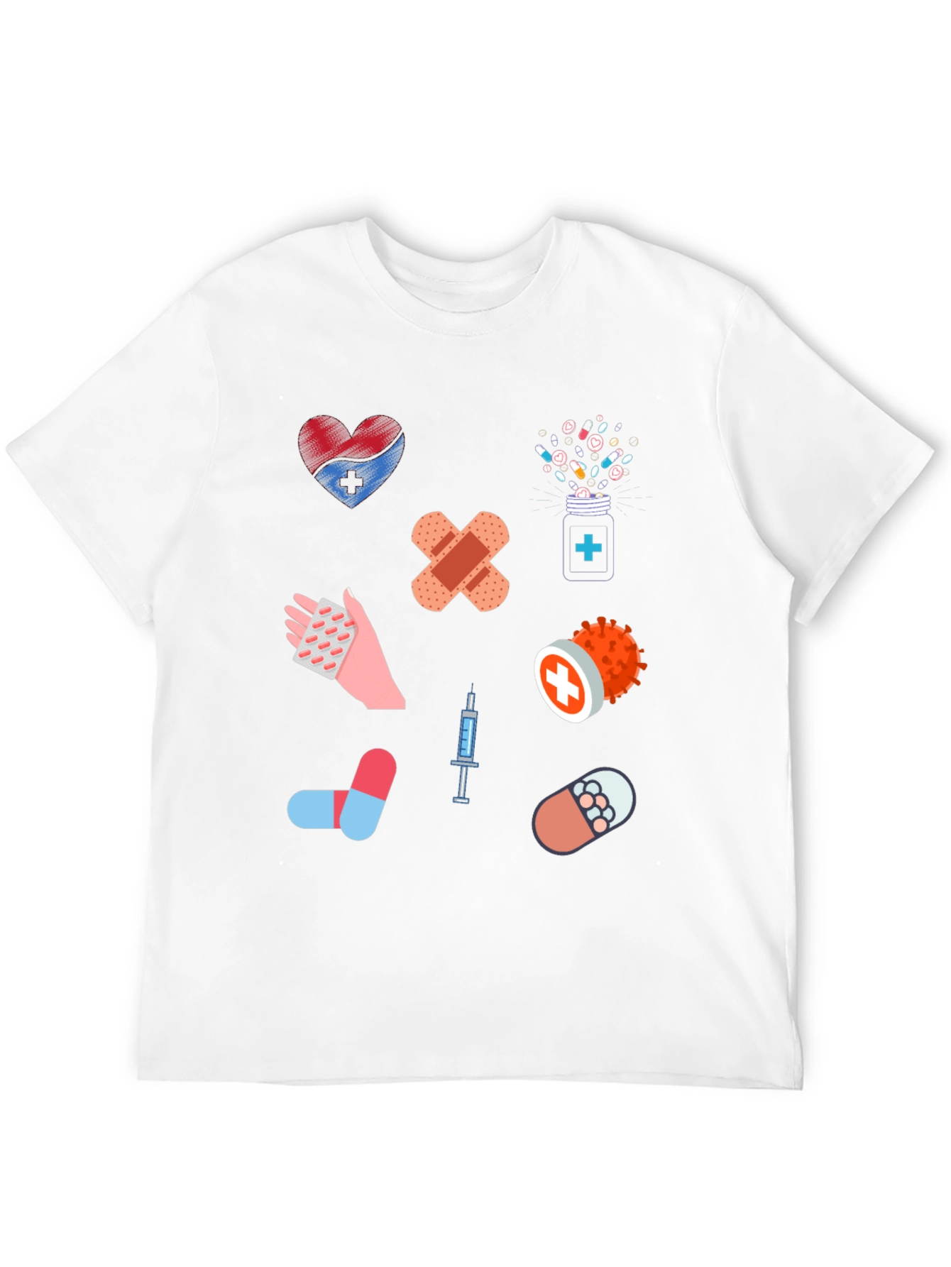 Medical Print T-Shirt - Novelty Healthcare Tee