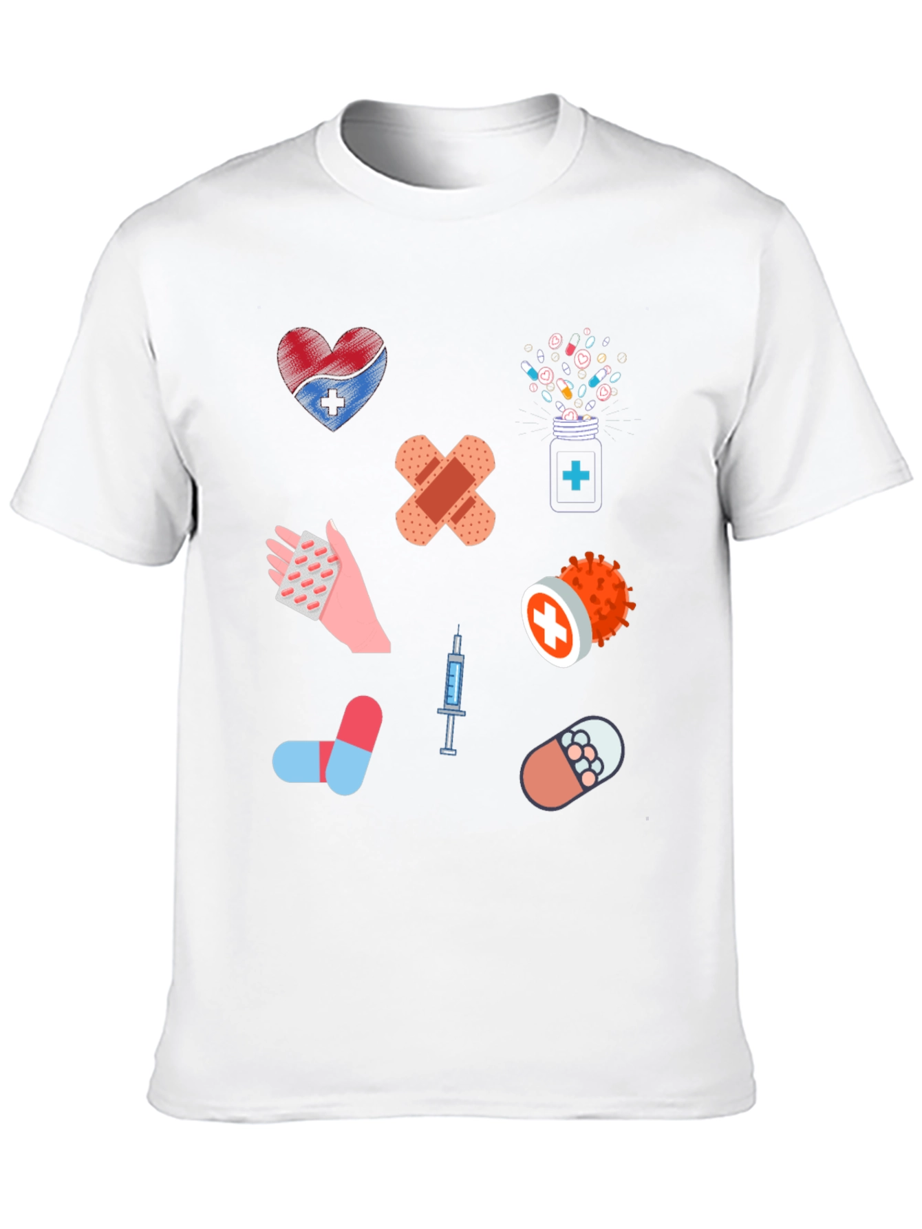 Medical Print T-Shirt - Novelty Healthcare Tee