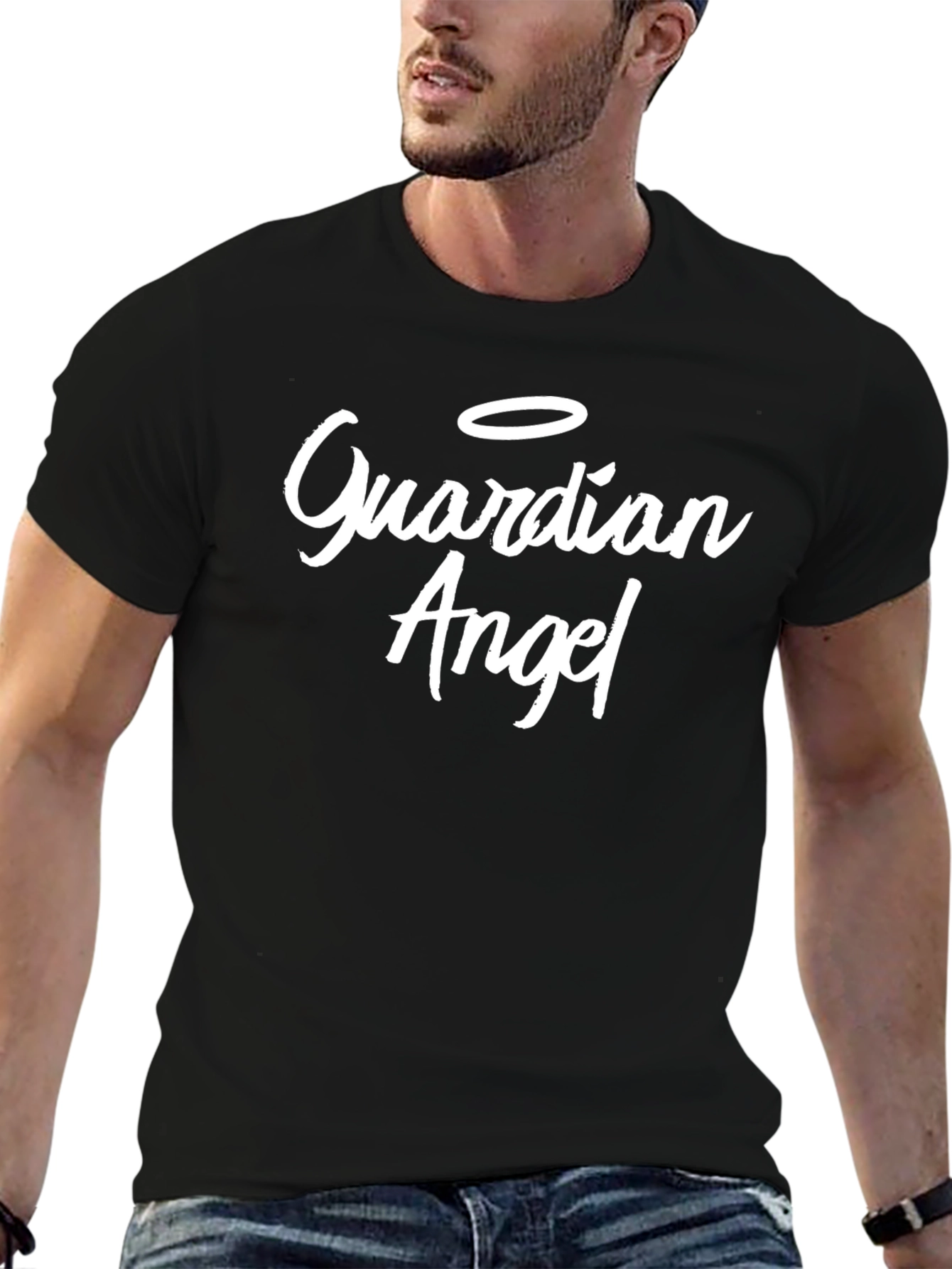 Guardian Angel Black T-Shirt