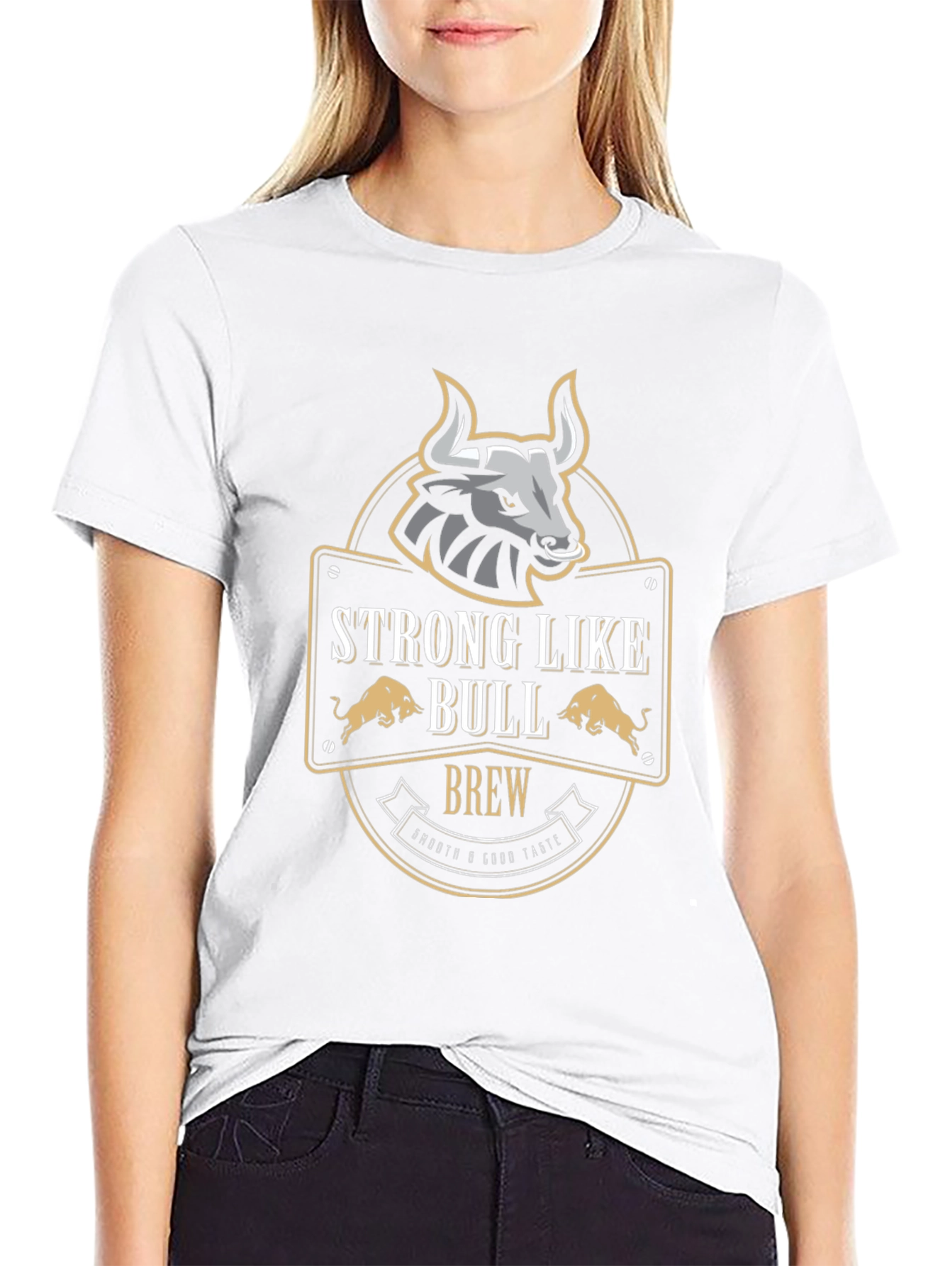 Strong Like Bull Brew Graphic Tee - Black