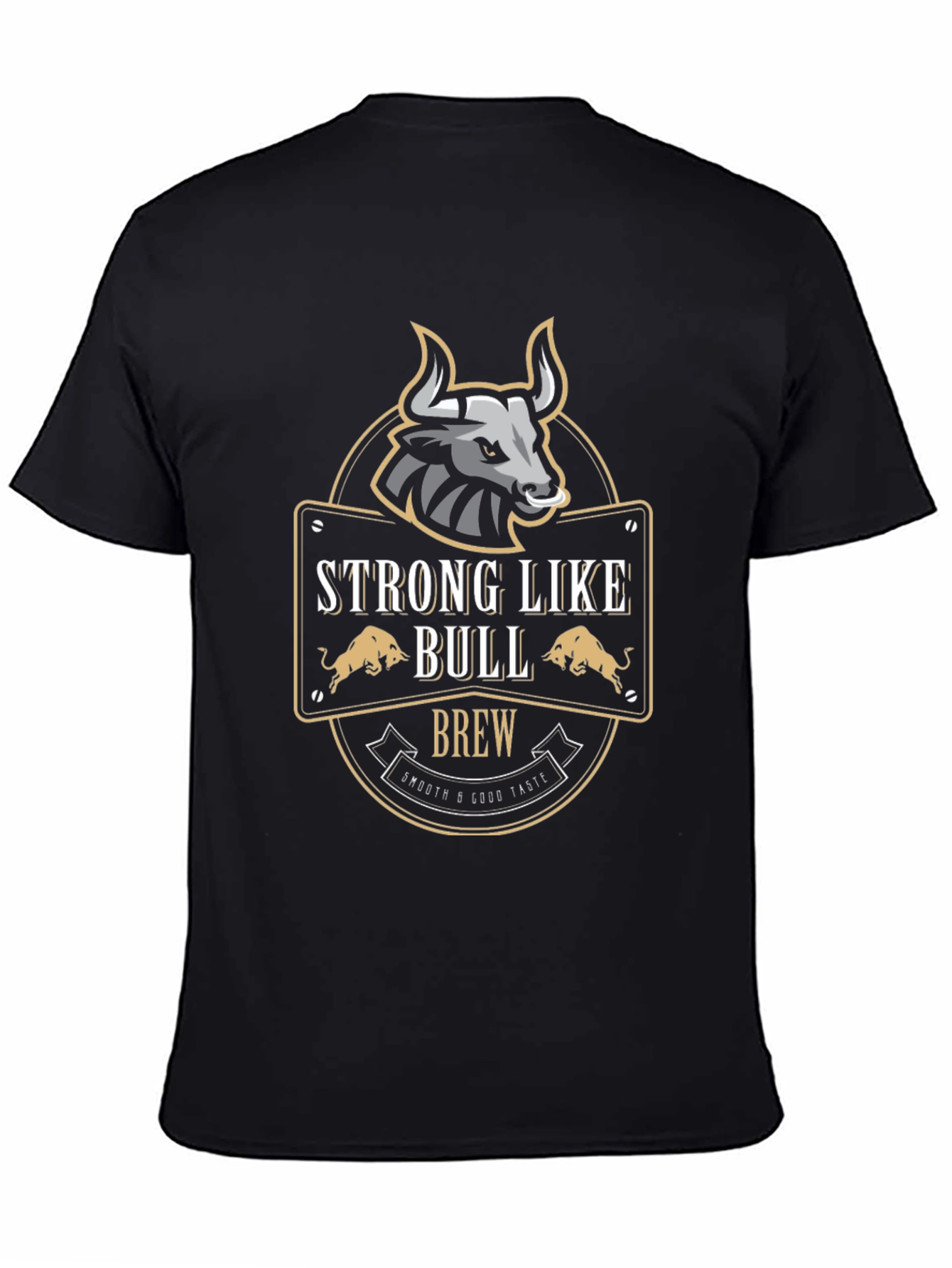 Strong Like Bull Brew Graphic Tee - Black