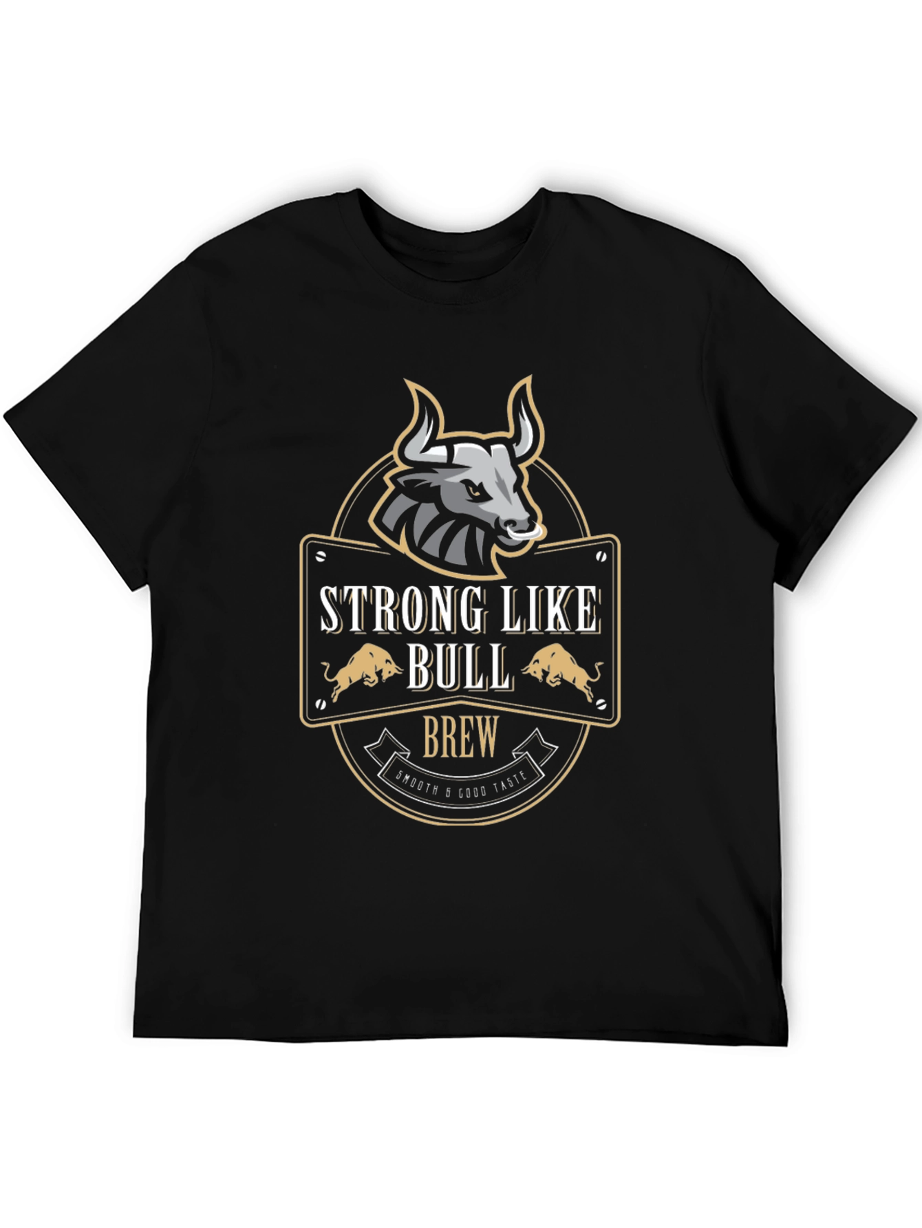 Strong Like Bull Brew Graphic Tee - Black