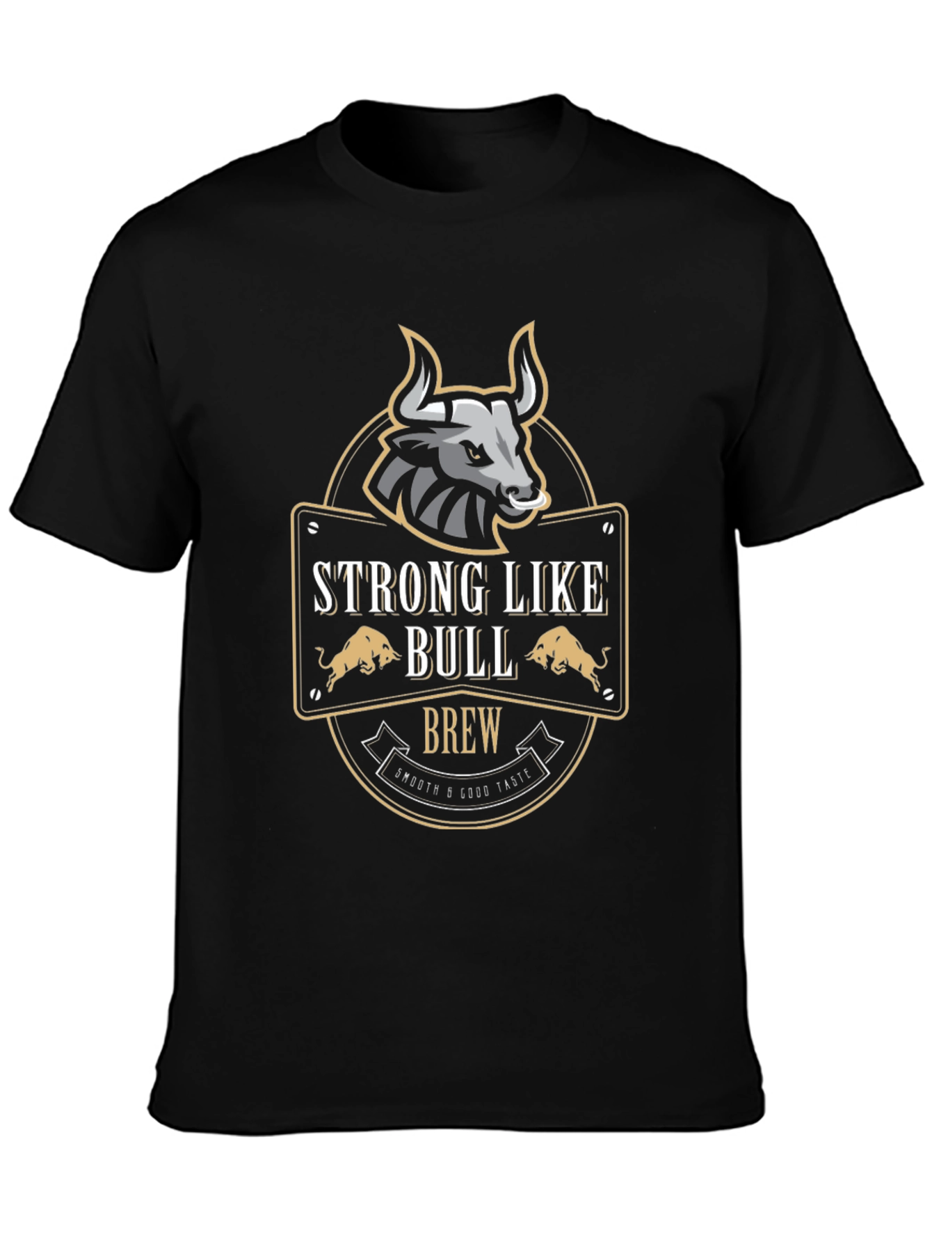 Strong Like Bull Brew Graphic Tee - Black