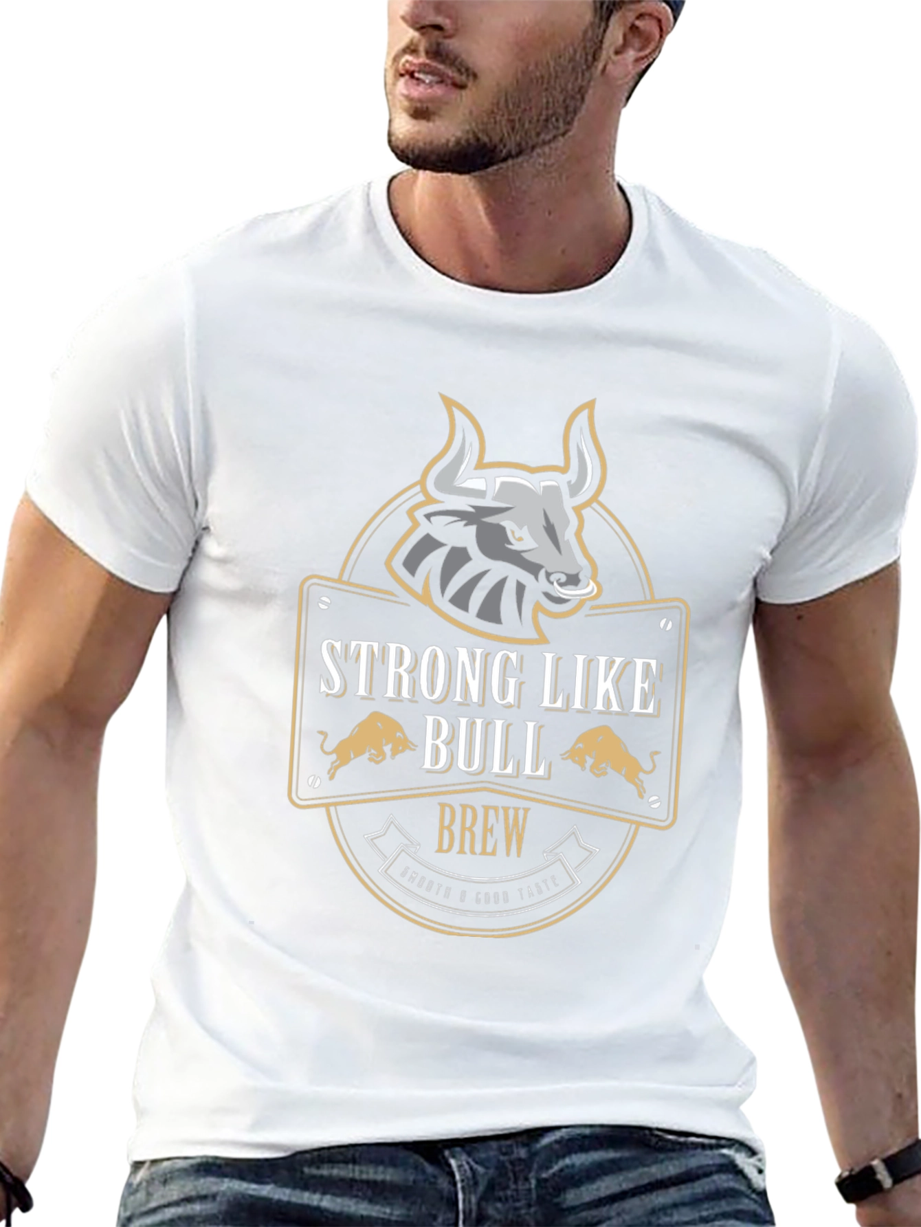 Strong Like Bull Brew Graphic Tee - Black