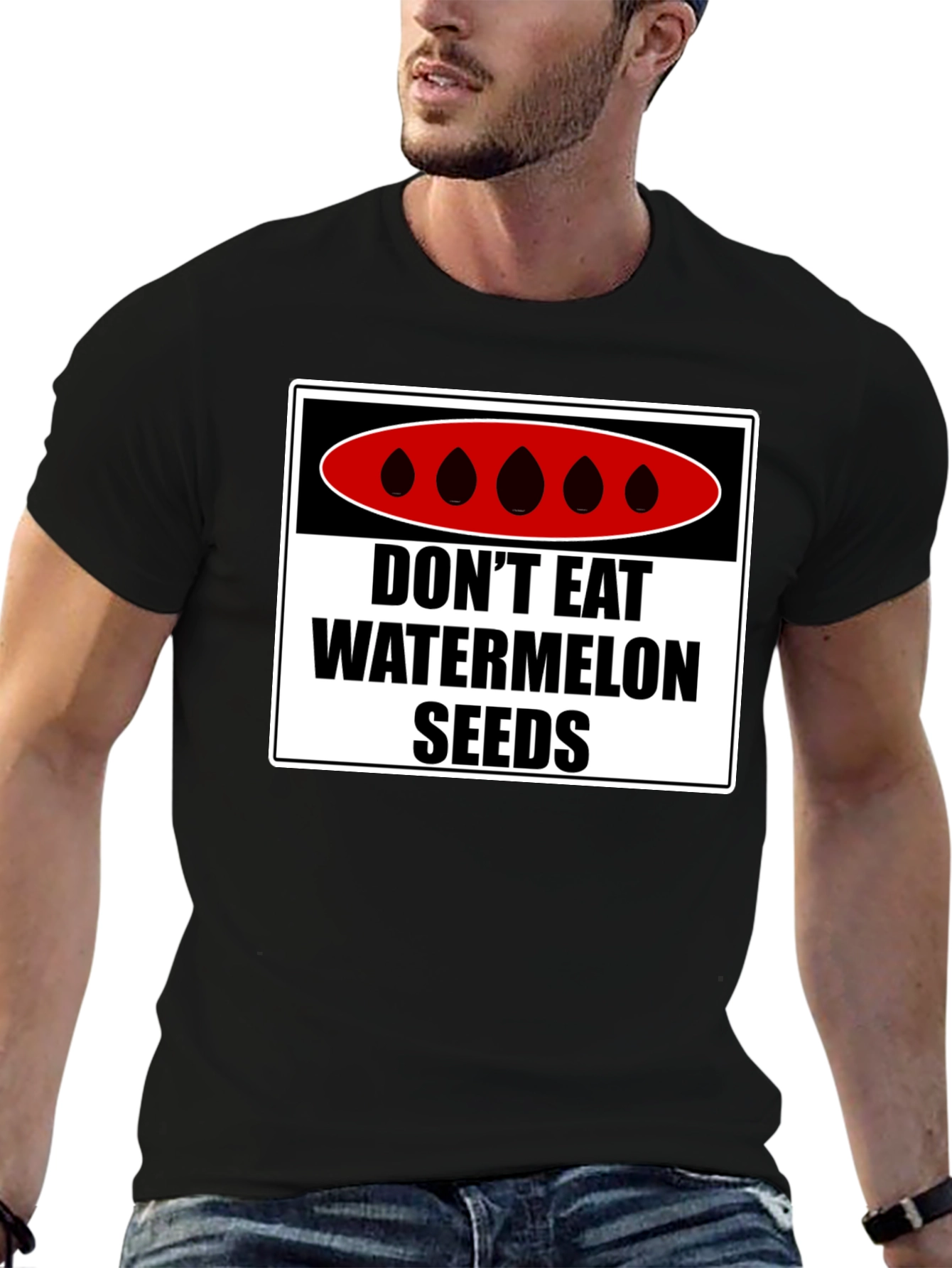Dont Eat Watermelon Seeds T-Shirt Funny Warning Tee