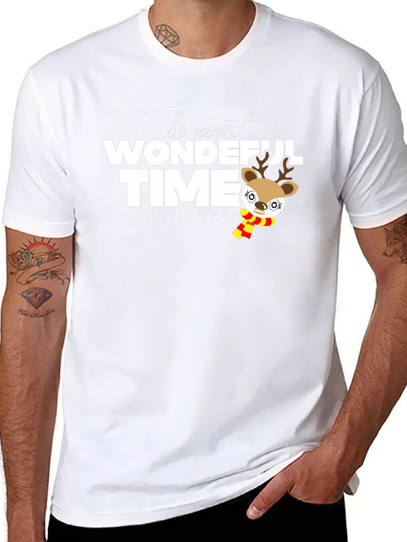 Festive Christmas Reindeer T-Shirt