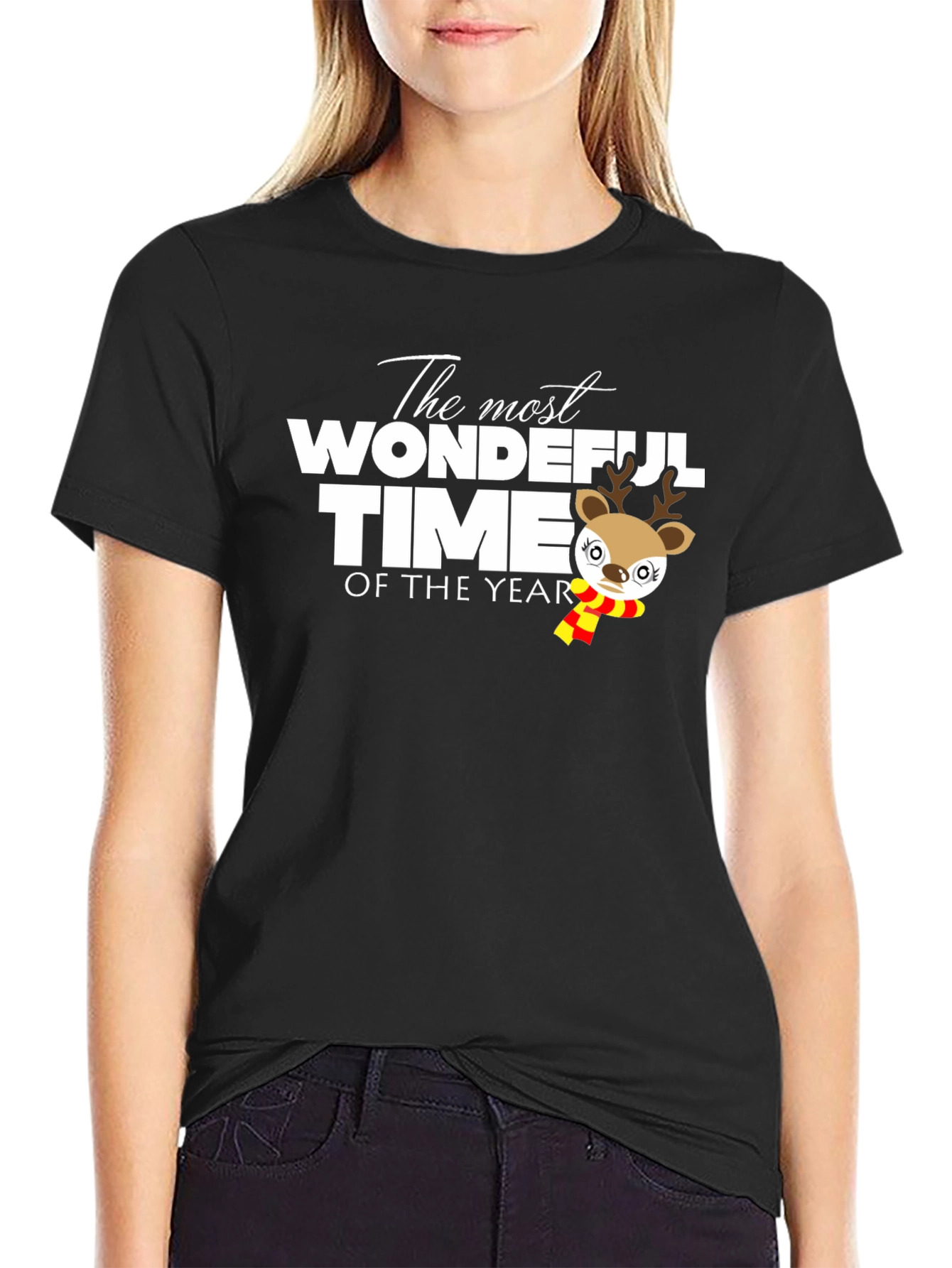 Festive Christmas Reindeer T-Shirt