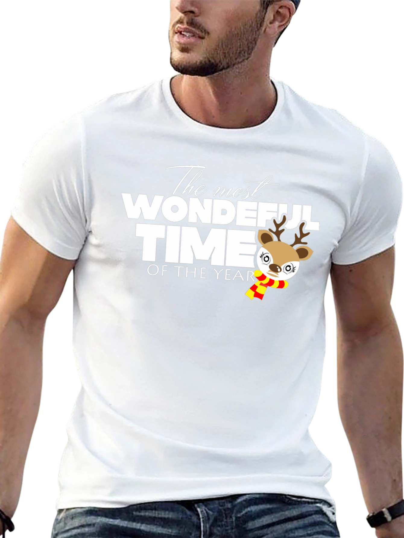 Festive Christmas Reindeer T-Shirt