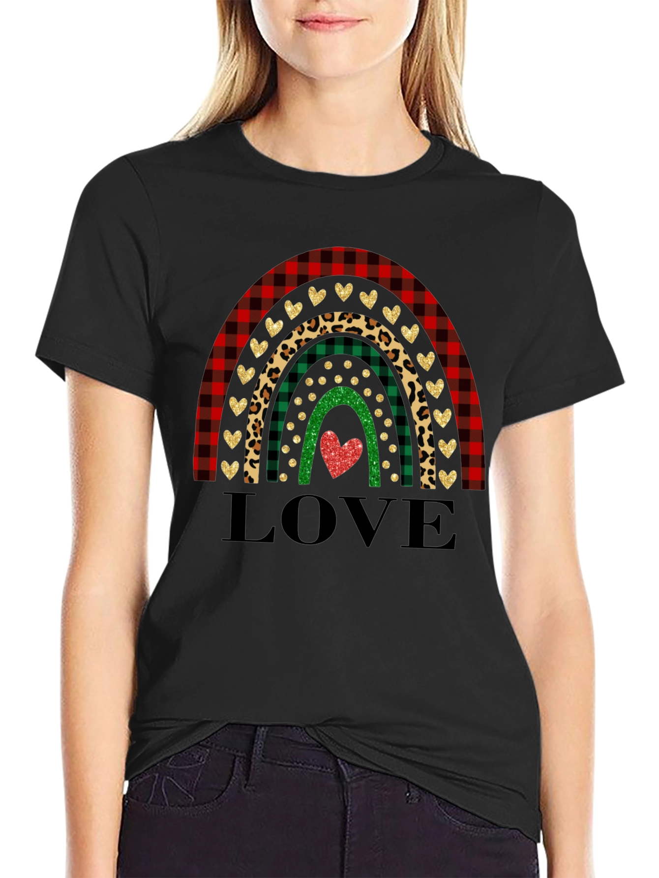 Love Rainbow Graphic Tee - Holiday T-Shirt