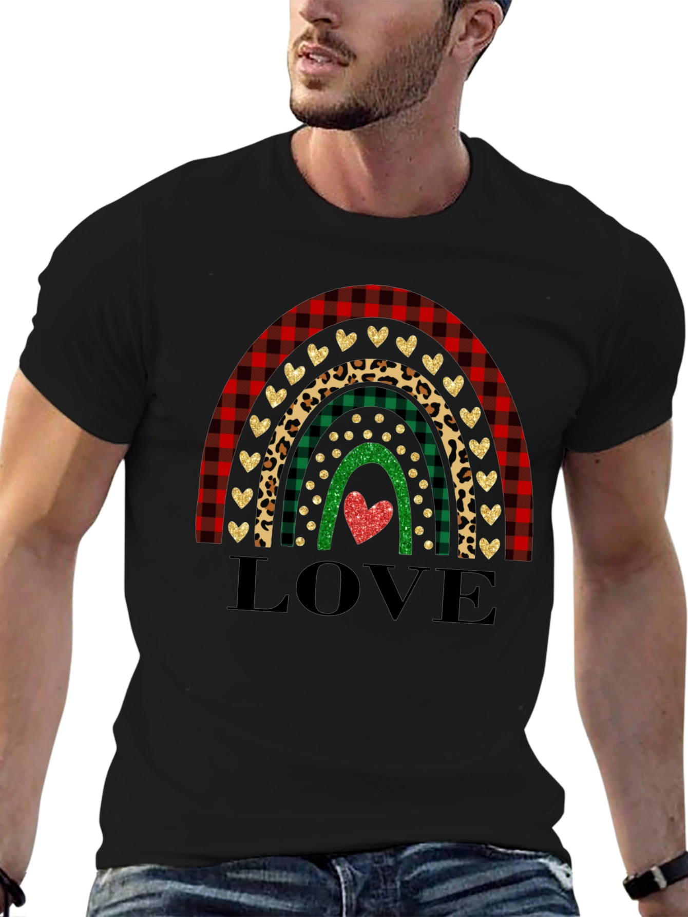 Love Rainbow Graphic Tee - Holiday T-Shirt