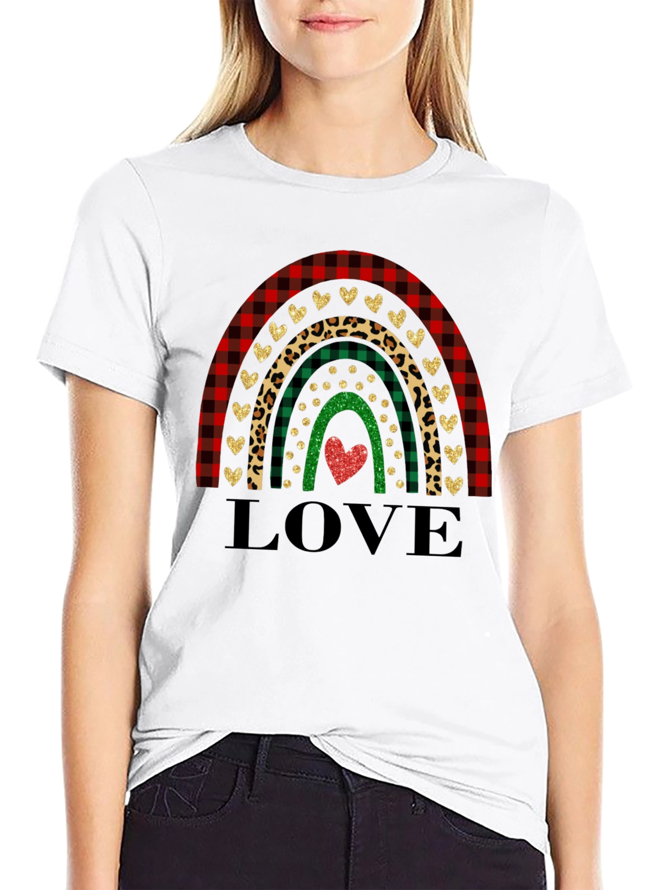 Love Rainbow Graphic Tee - Holiday T-Shirt