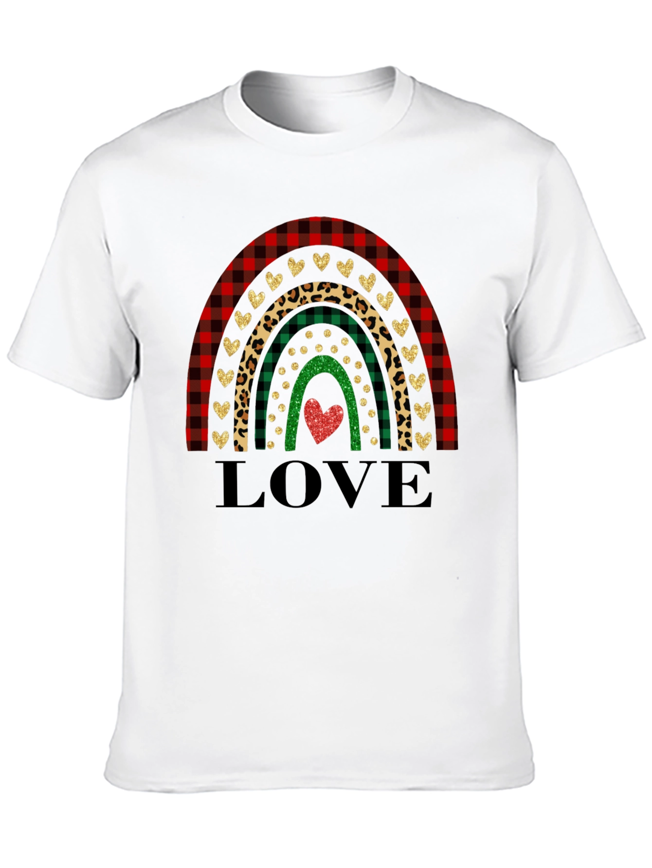 Love Rainbow Graphic Tee - Holiday T-Shirt