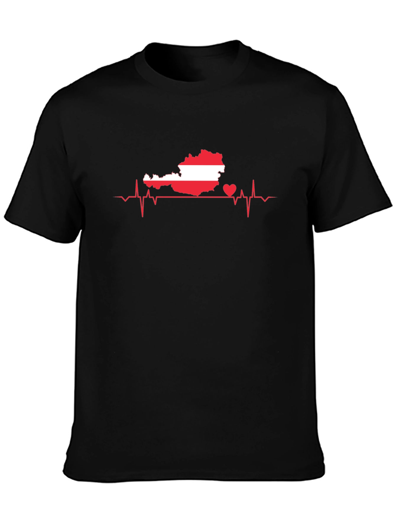 Austria Heartbeat T-Shirt - Show Your Love!