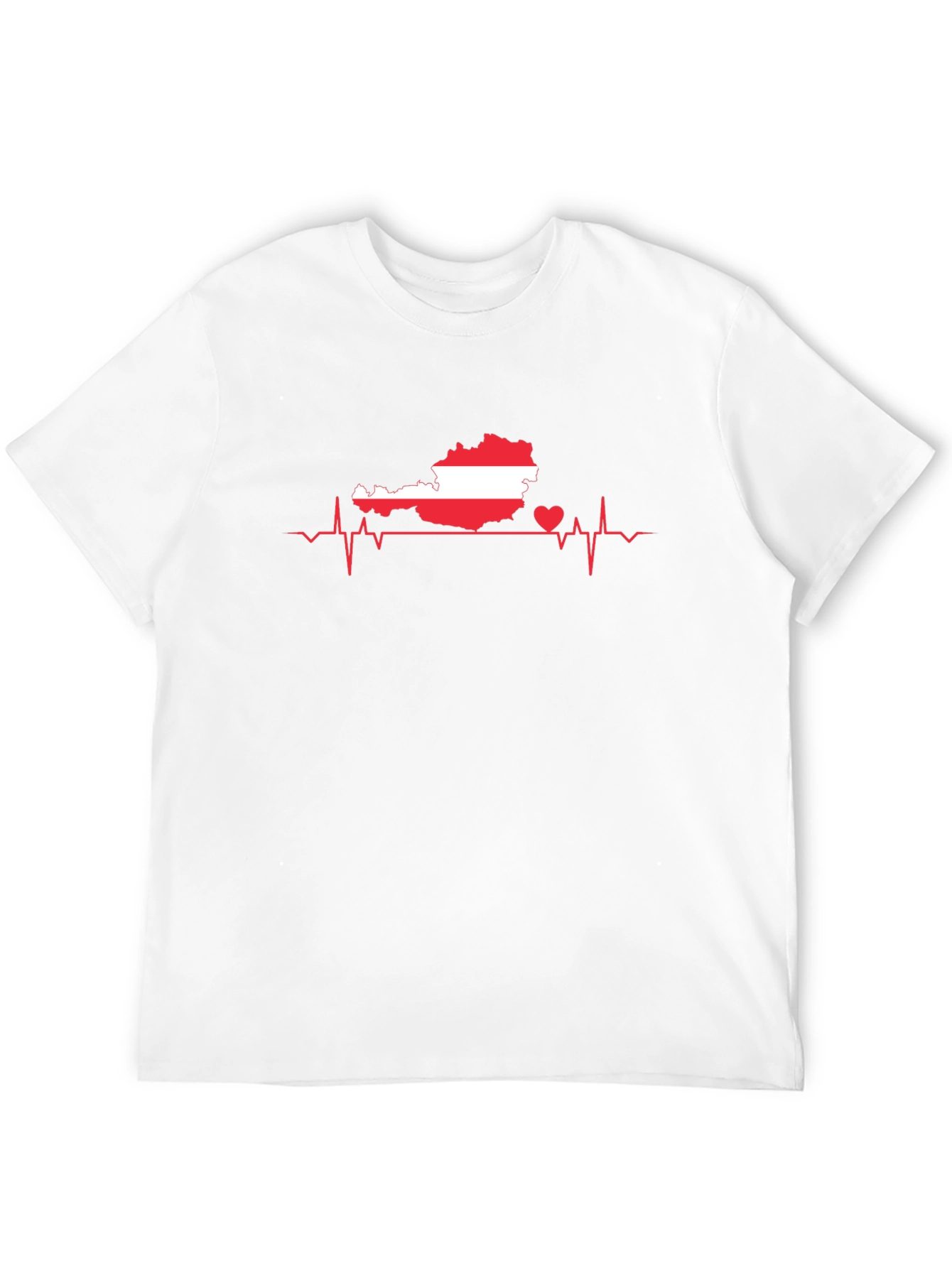 Austria Heartbeat T-Shirt - Show Your Love!
