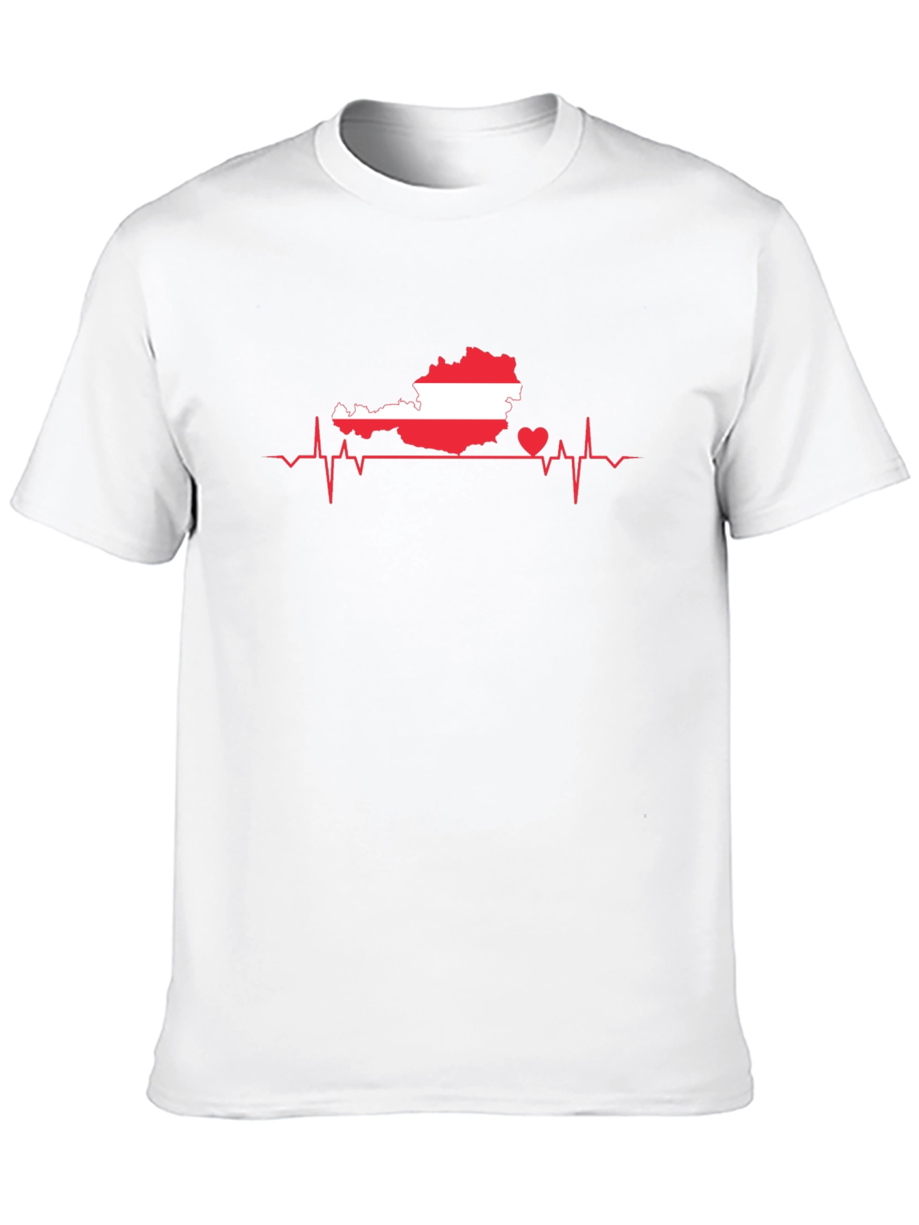 Austria Heartbeat T-Shirt - Show Your Love!