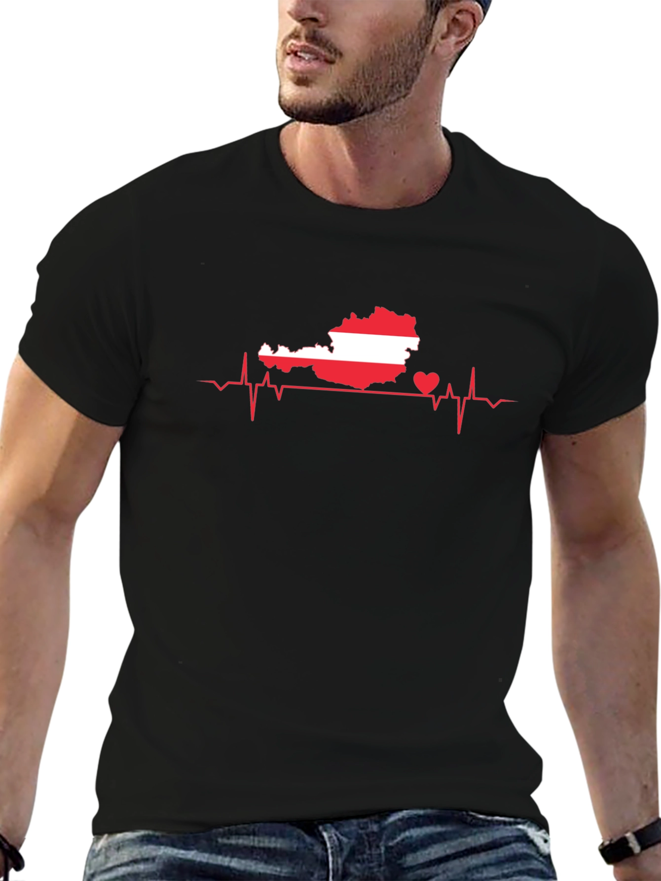 Austria Heartbeat T-Shirt - Show Your Love!