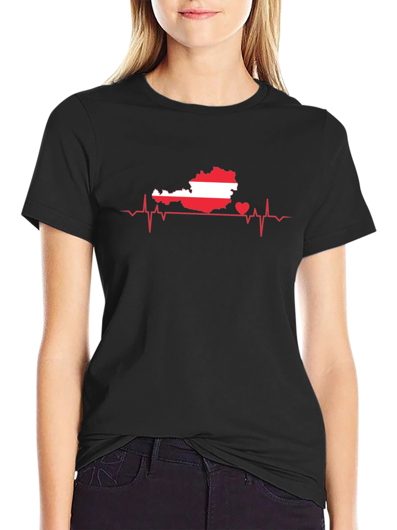 Austria Heartbeat T-Shirt - Show Your Love!