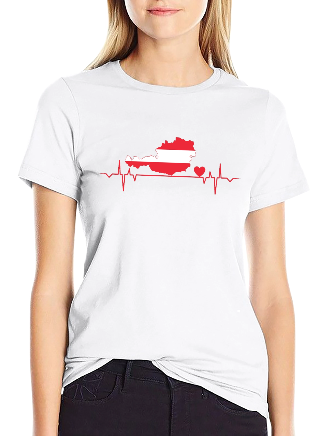 Austria Heartbeat T-Shirt - Show Your Love!