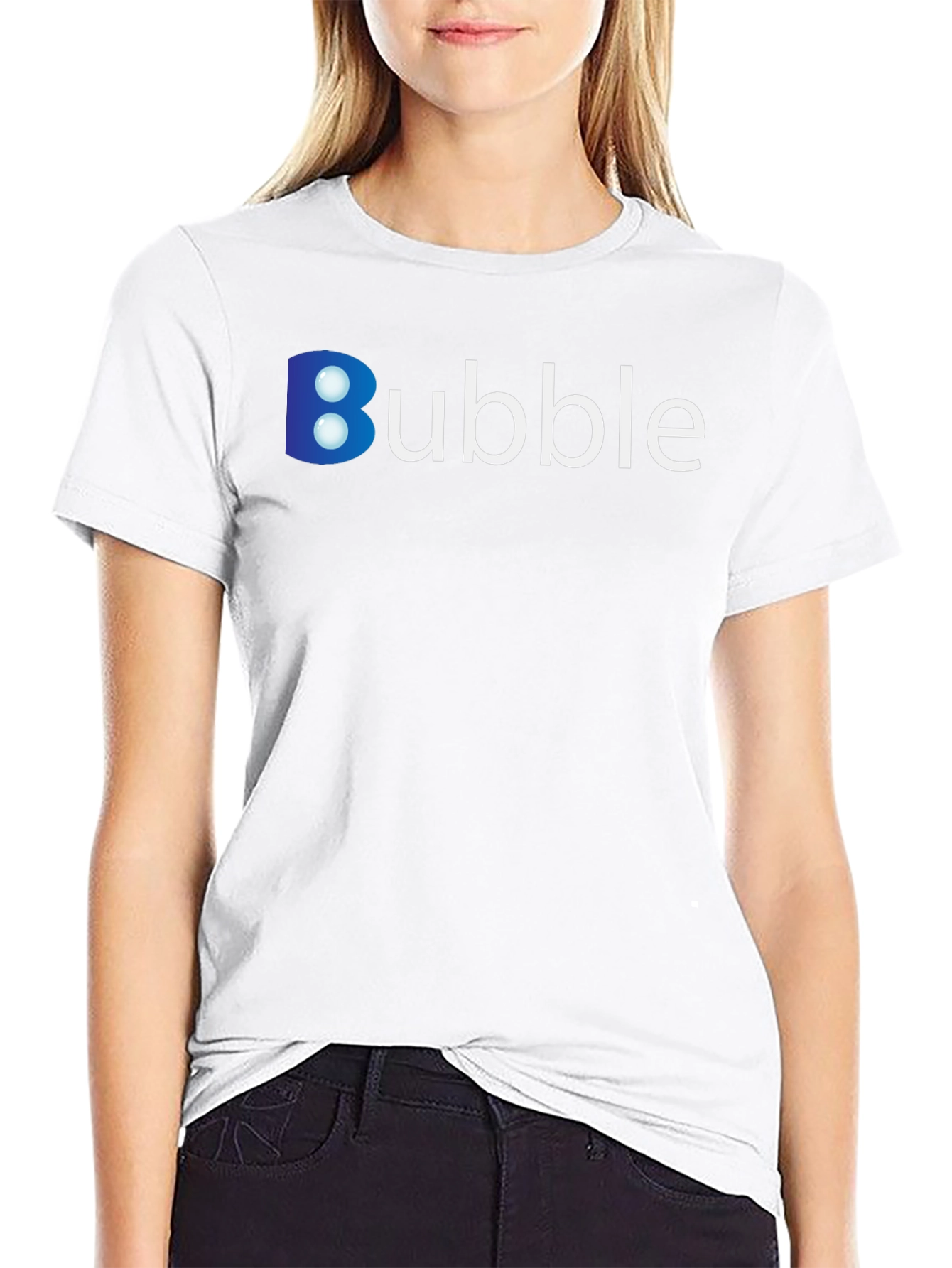 Bubble Logo Graphic Tee - Modern Casual Wear