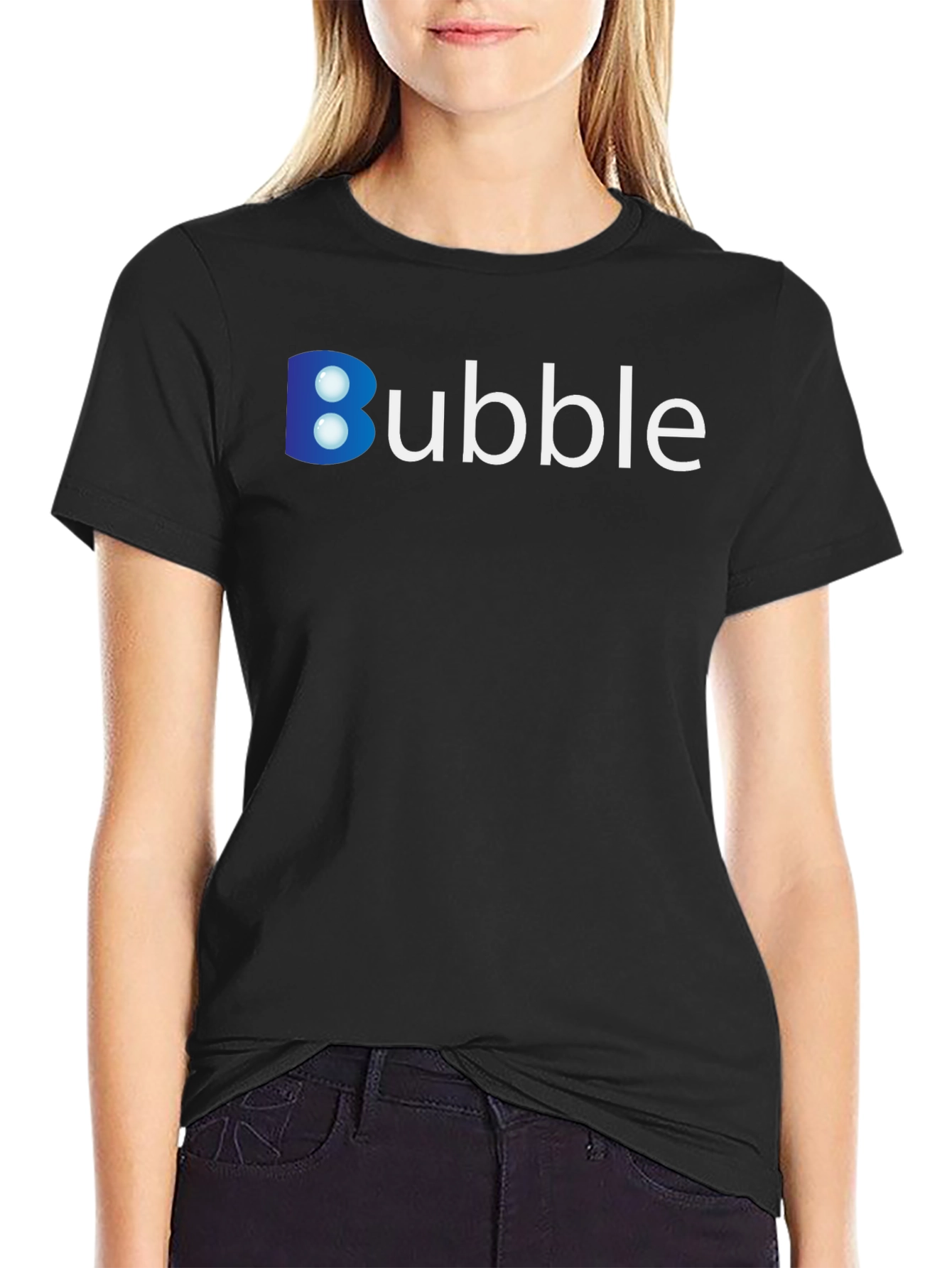 Bubble Logo Graphic Tee - Modern Casual Wear