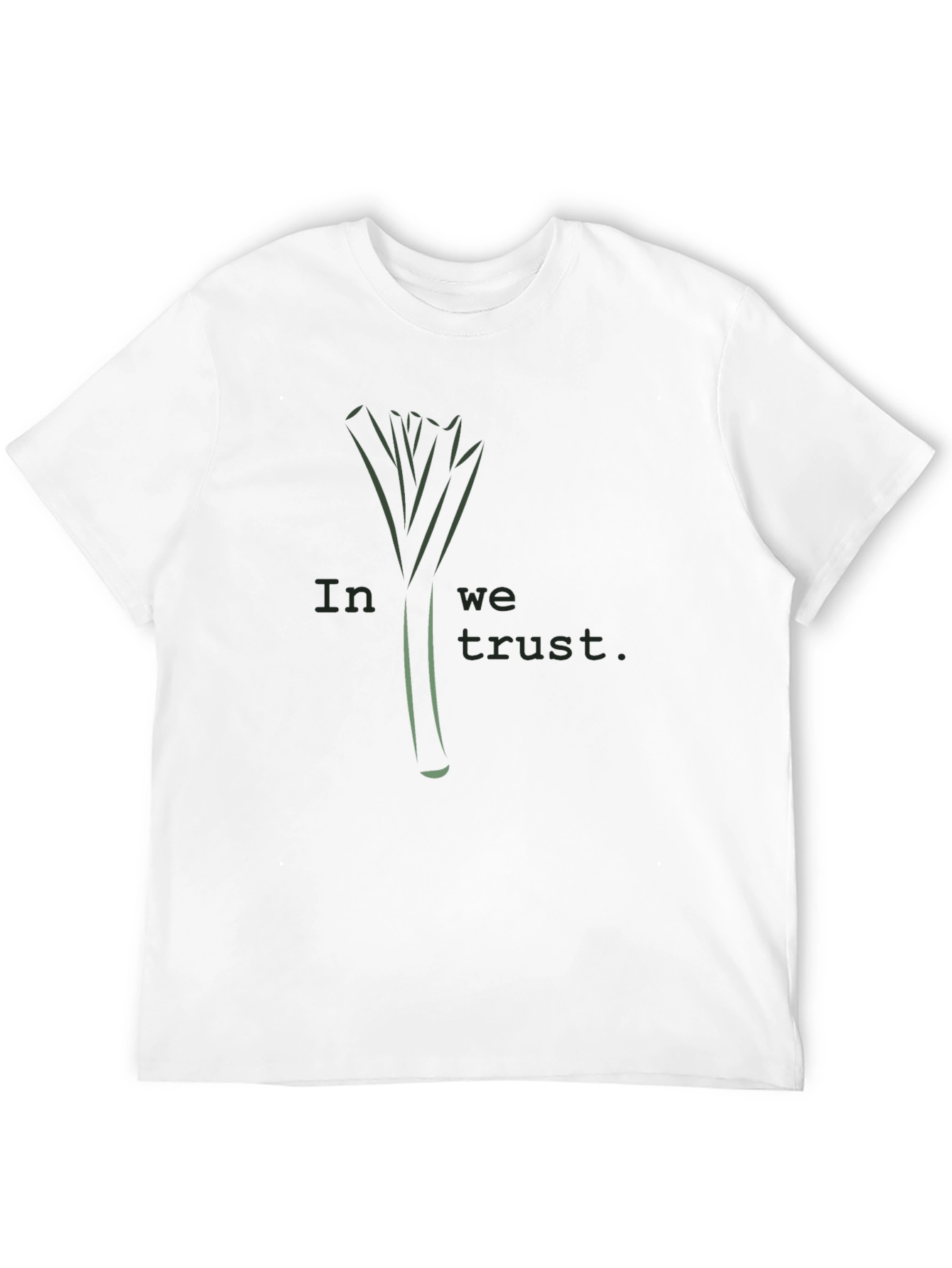 Leek Trust T-Shirt - Black Stylish Design