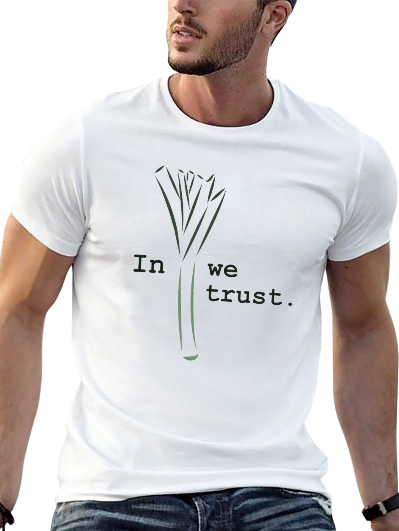 Leek Trust T-Shirt - Black Stylish Design