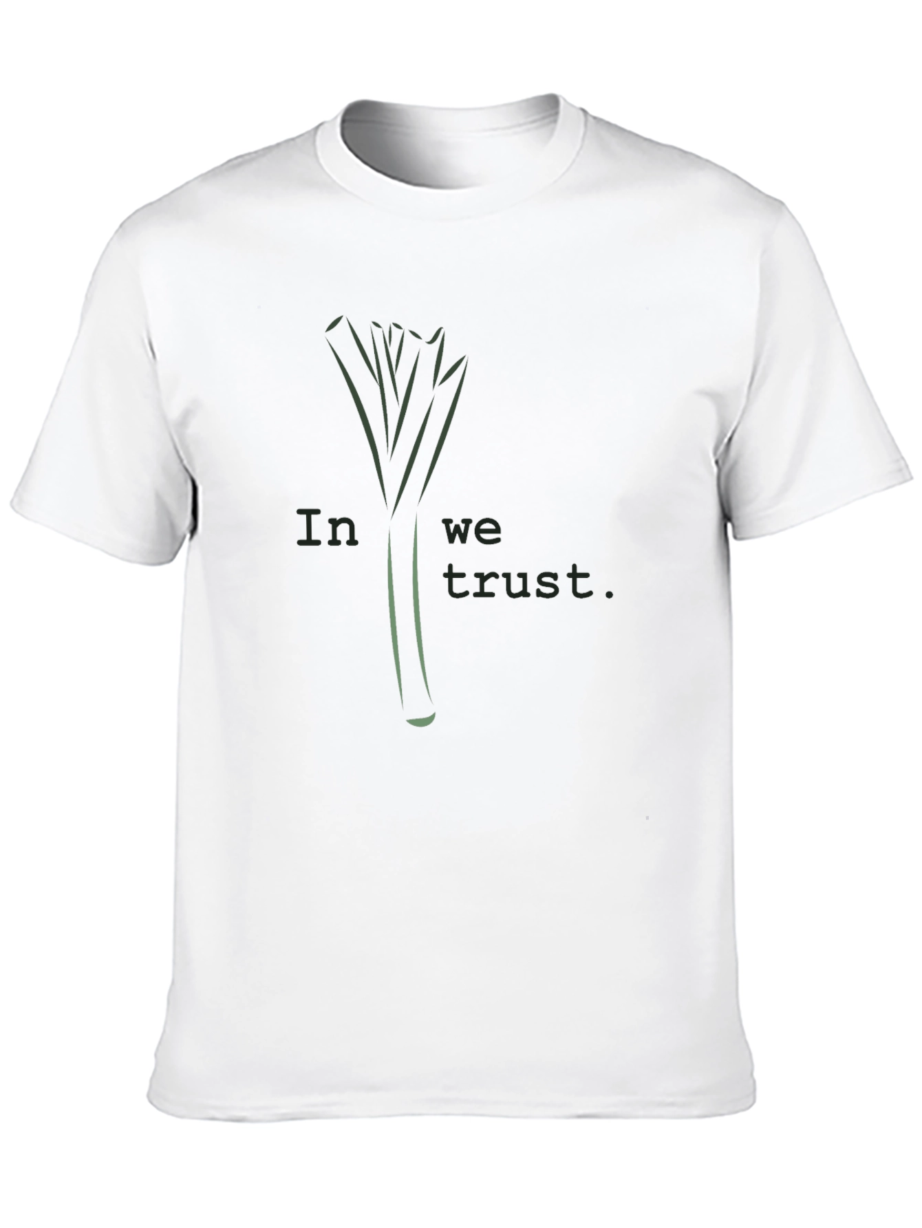 Leek Trust T-Shirt - Black Stylish Design