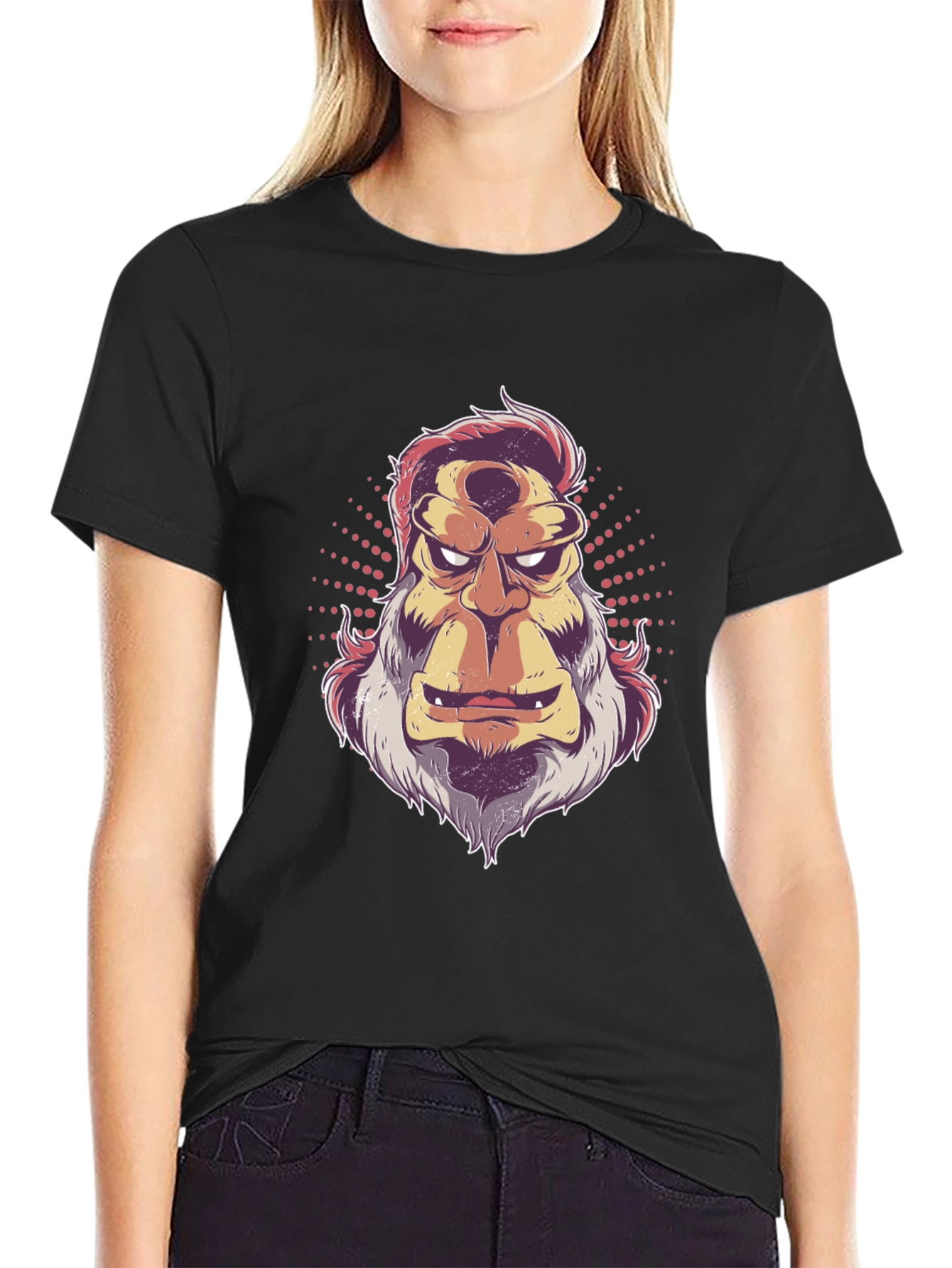 Retro Bigfoot Graphic Tee - Mens Black T-Shirt