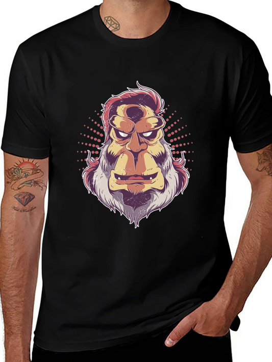 Retro Bigfoot Graphic Tee - Mens Black T-Shirt