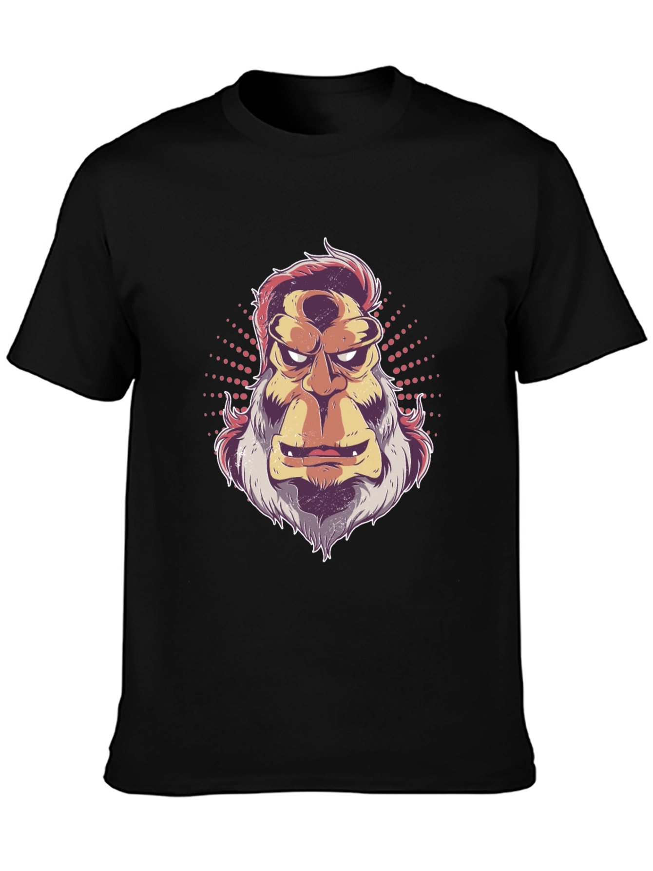 Retro Bigfoot Graphic Tee - Mens Black T-Shirt