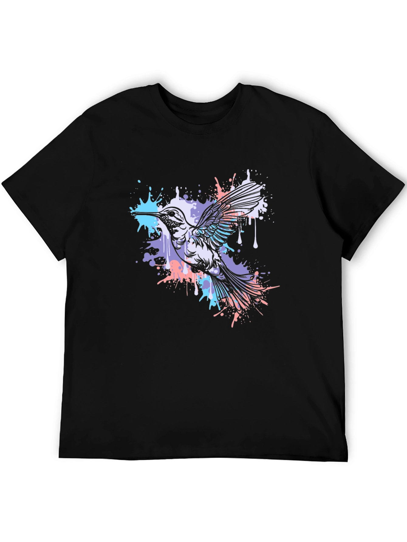 Hummingbird Graphic T-Shirt - Black