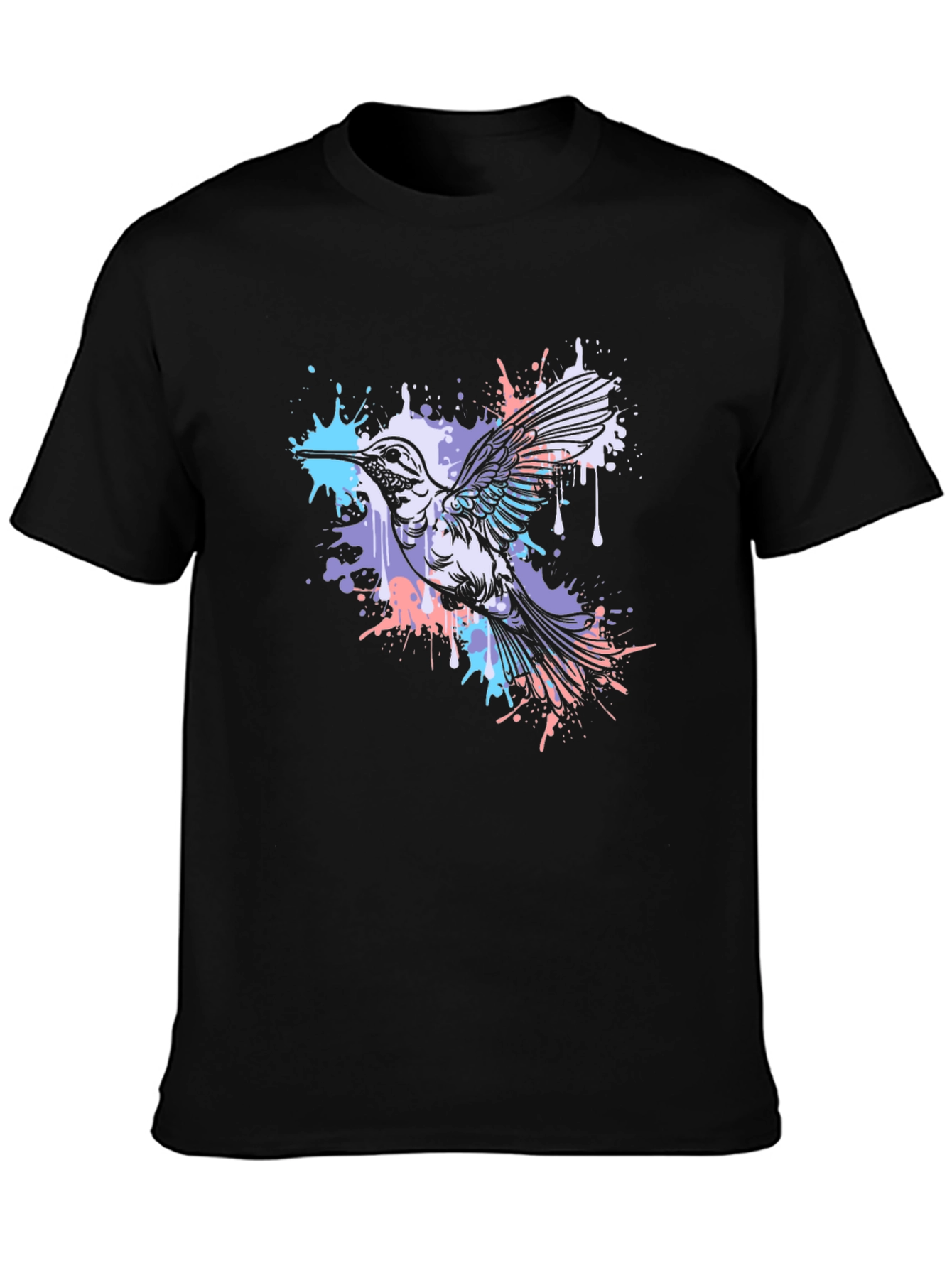 Hummingbird Graphic T-Shirt - Black