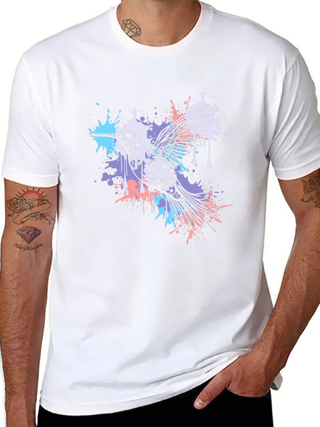 Hummingbird Graphic T-Shirt - Black