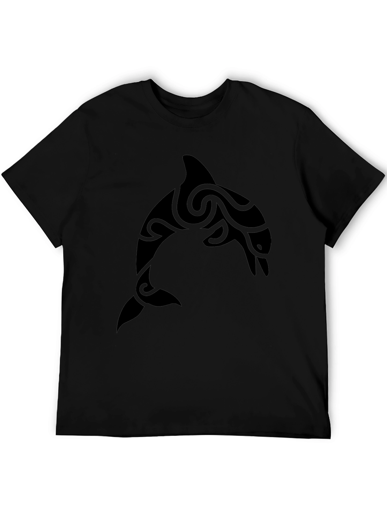 Tribal Dolphin Graphic T-Shirt