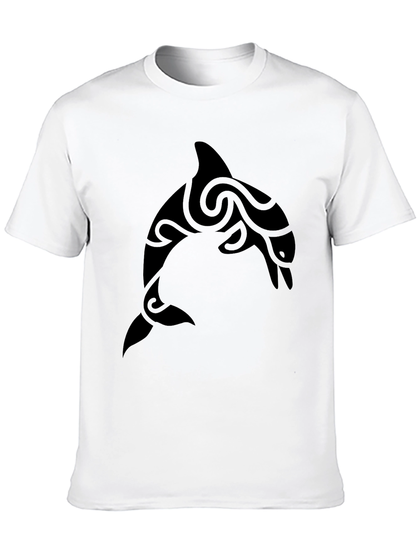 Tribal Dolphin Graphic T-Shirt