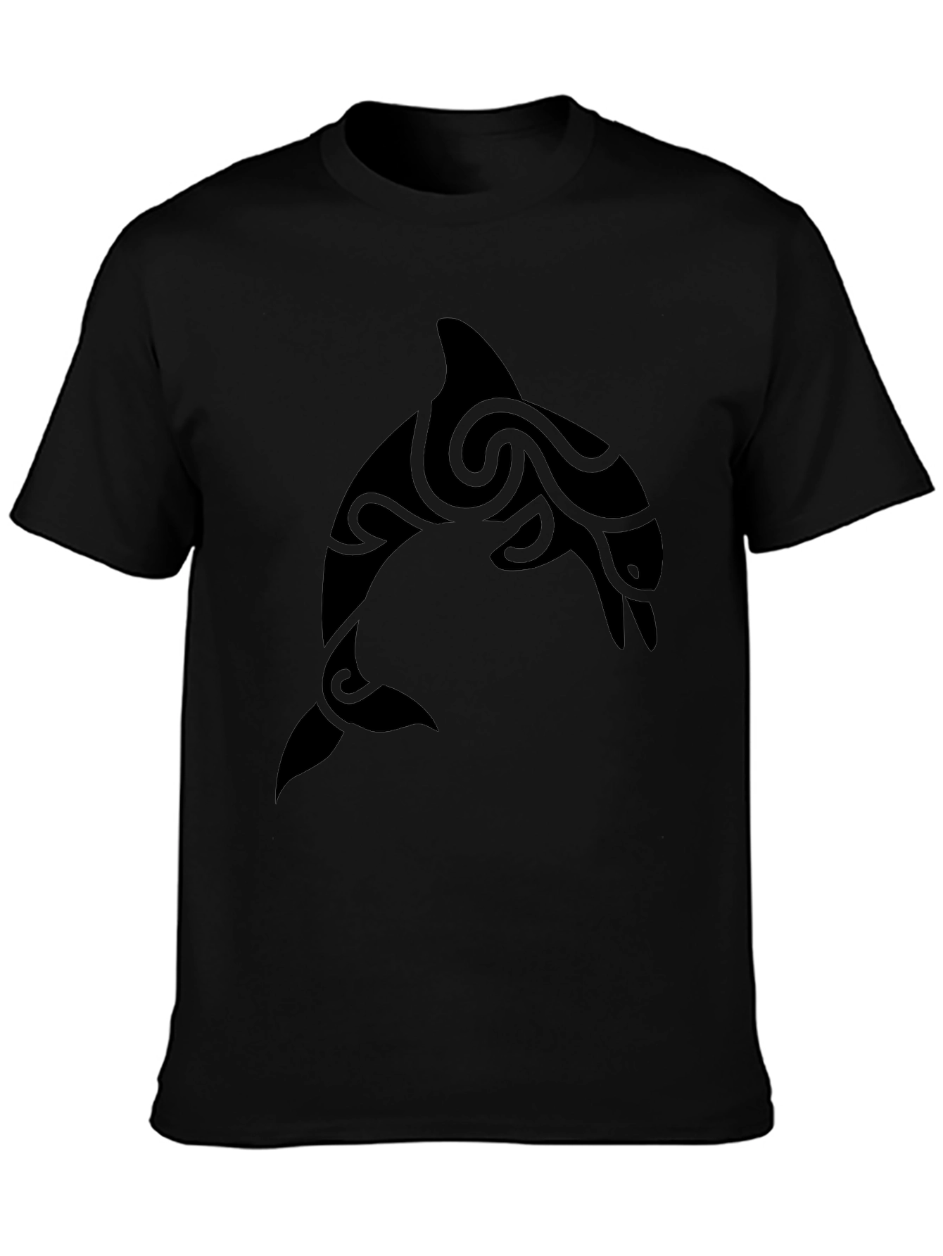 Tribal Dolphin Graphic T-Shirt