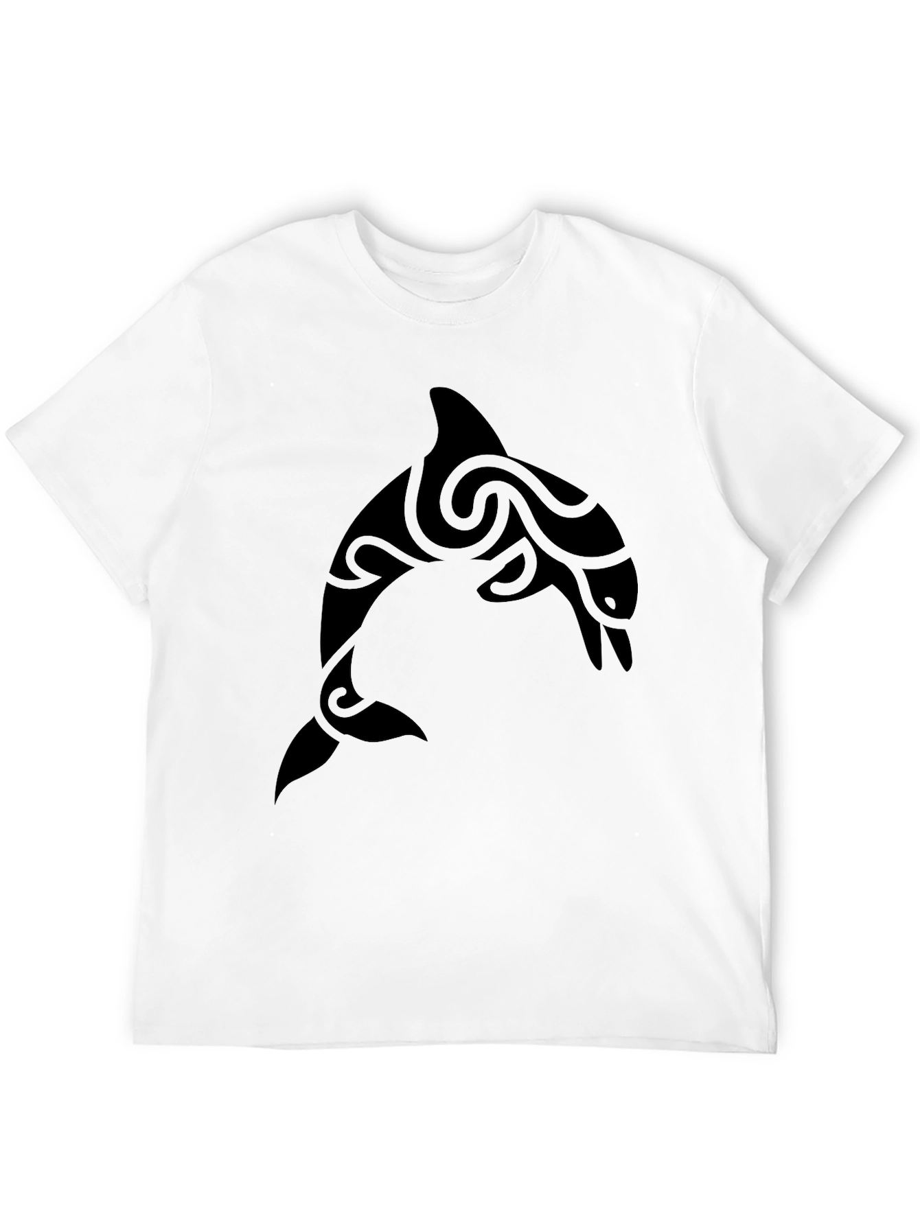 Tribal Dolphin Graphic T-Shirt