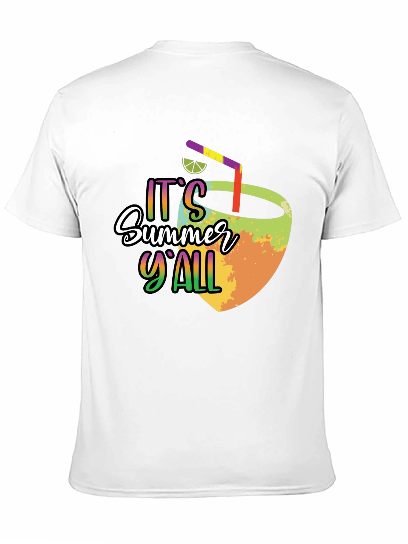 Summer Yall Graphic Tee - Black Cotton