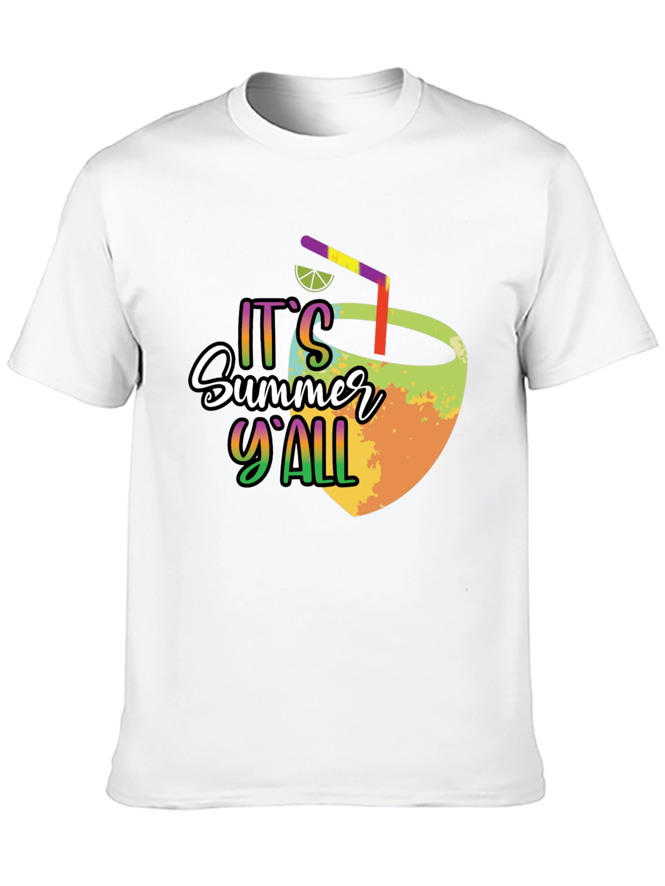 Summer Yall Graphic Tee - Black Cotton