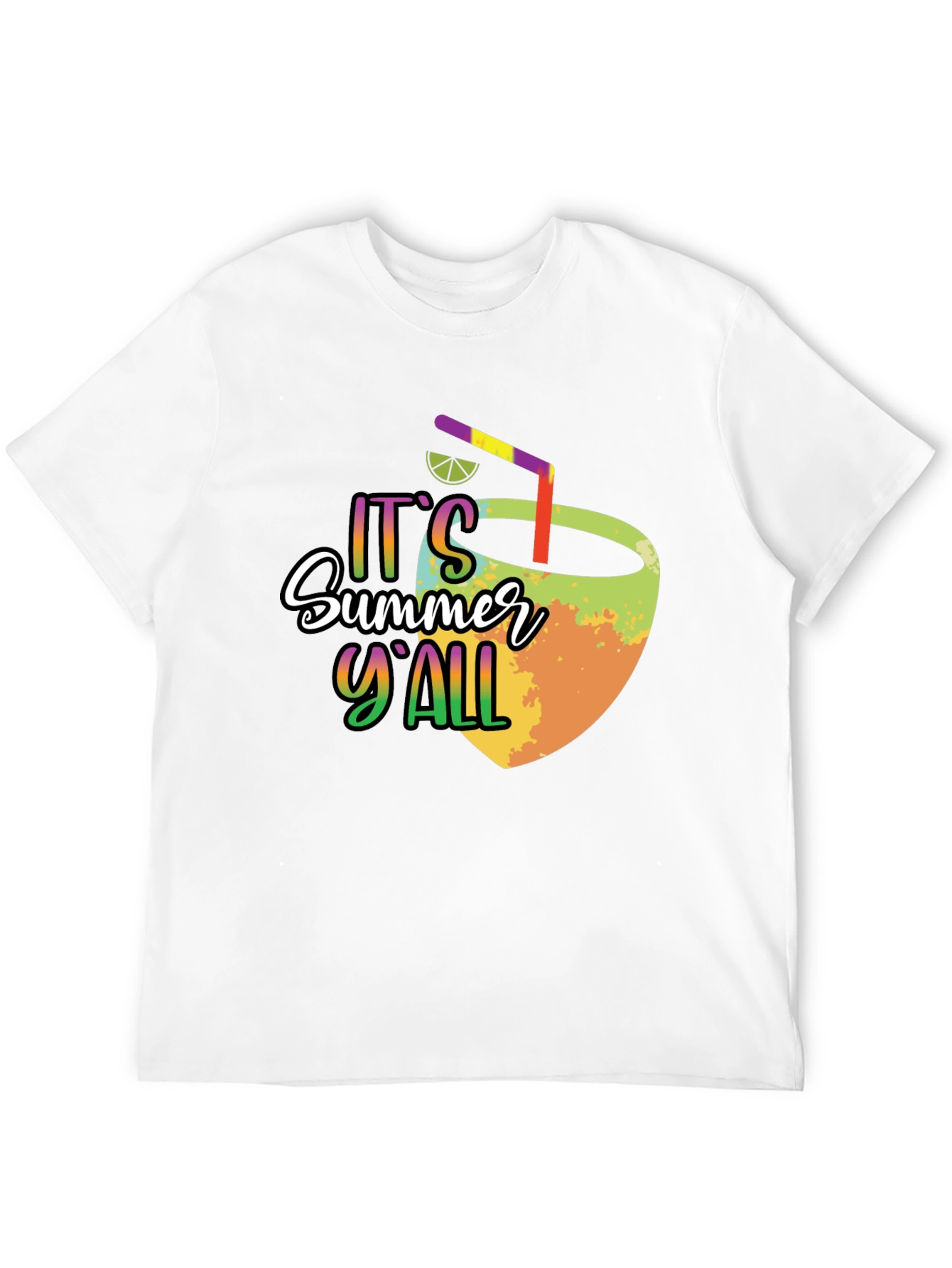 Summer Yall Graphic Tee - Black Cotton