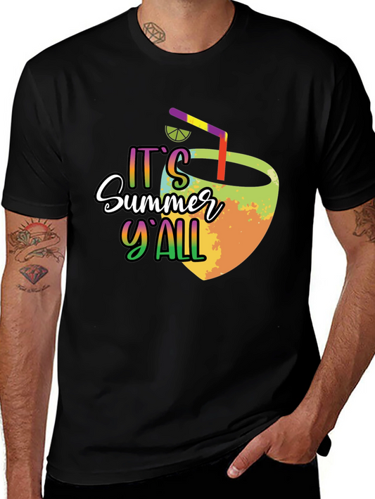 Summer Yall Graphic Tee - Black Cotton