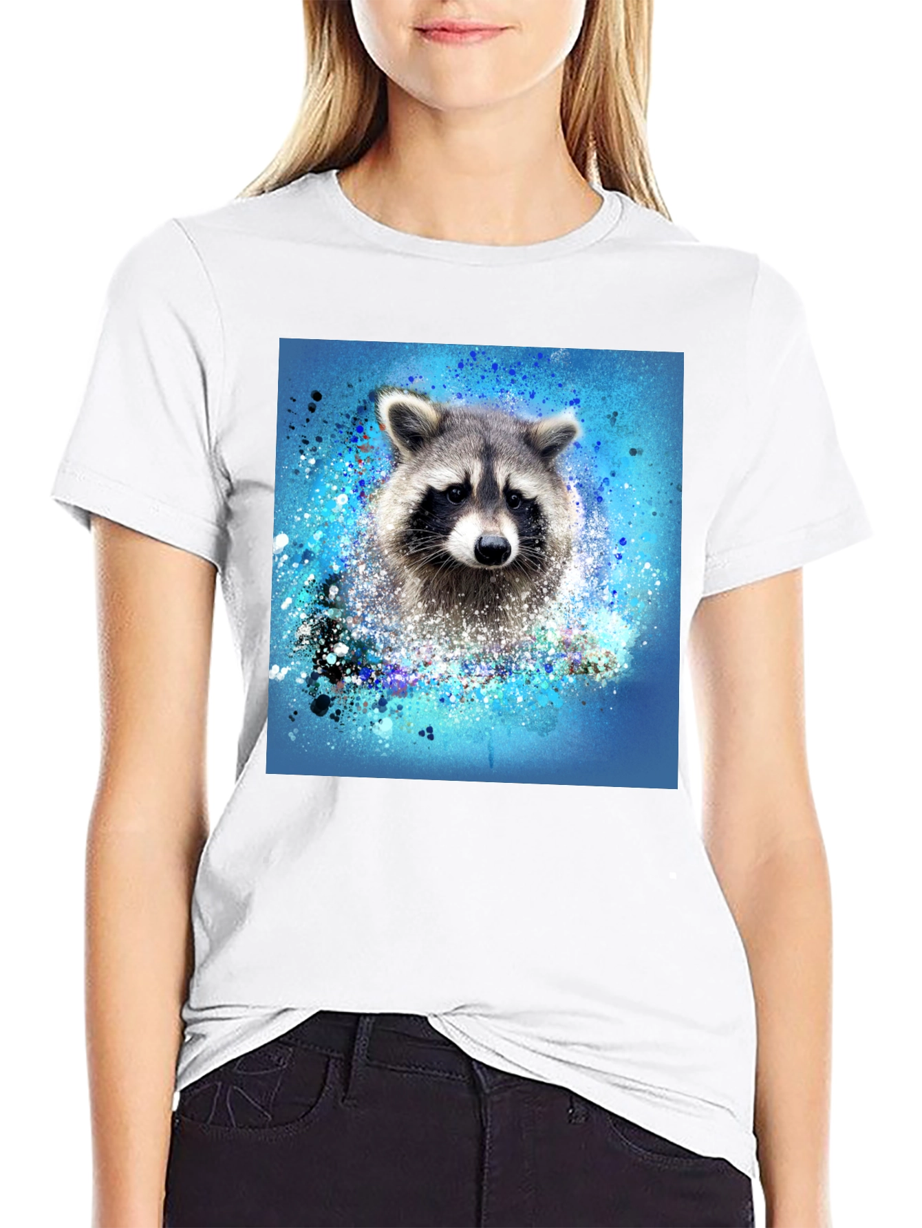 Raccoon Splash T-Shirt - Unique Graphic Tee