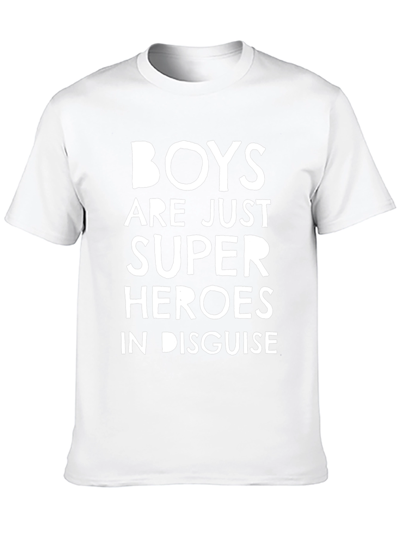 Boys are Super Heroes T-Shirt - Black Graphic Tee