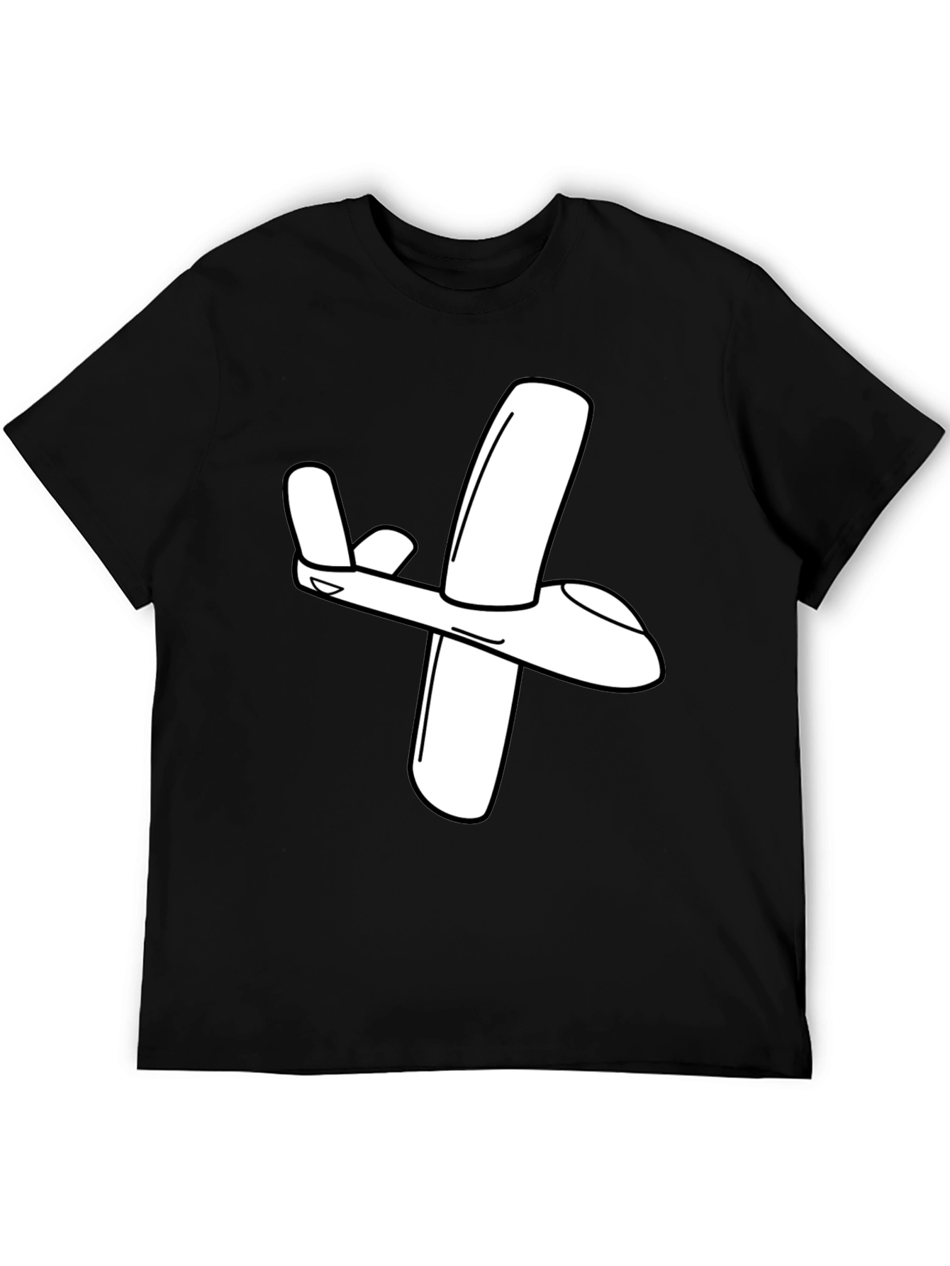 Airplane Graphic Tee - Classic Black T-Shirt