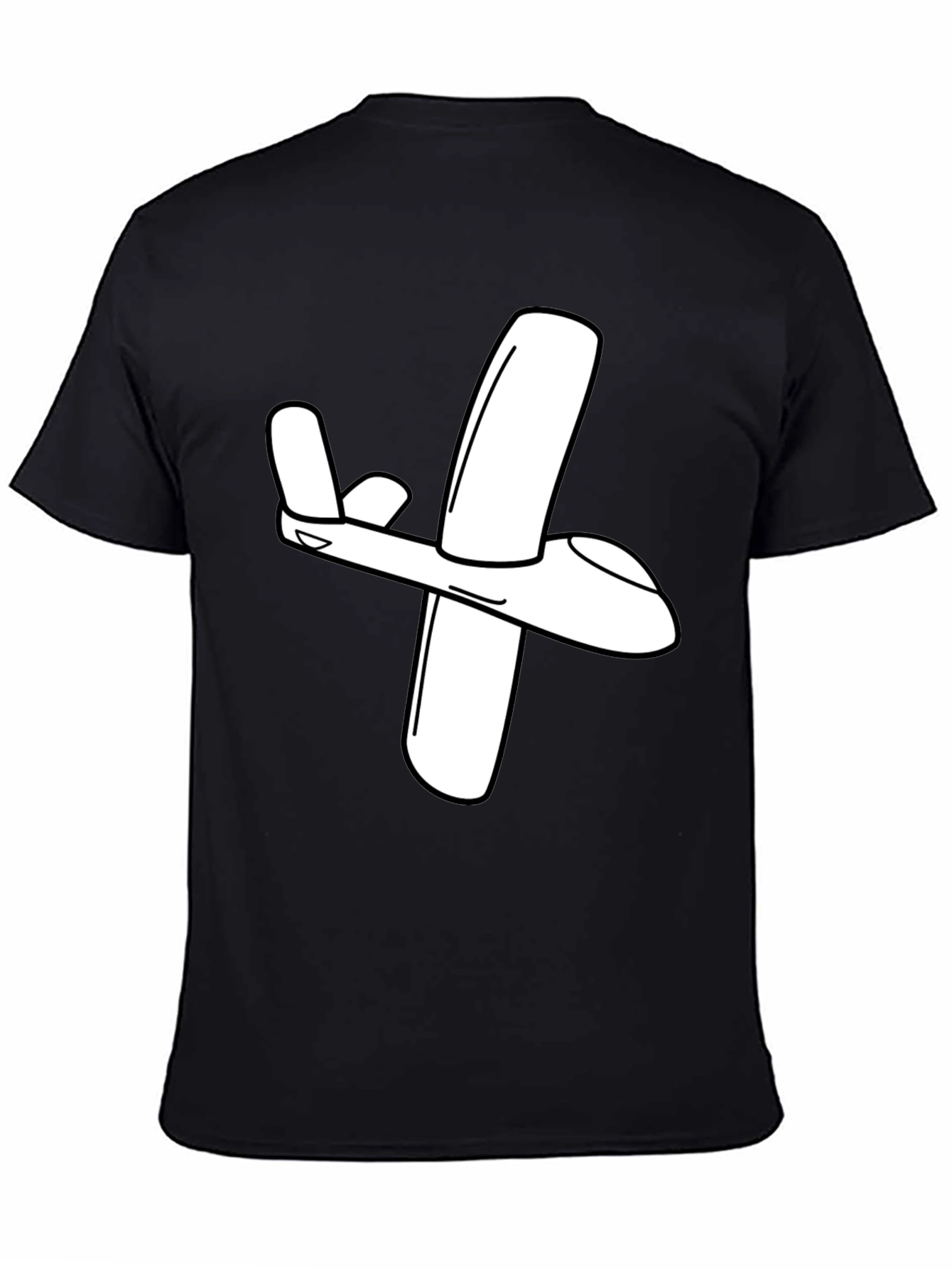 Airplane Graphic Tee - Classic Black T-Shirt
