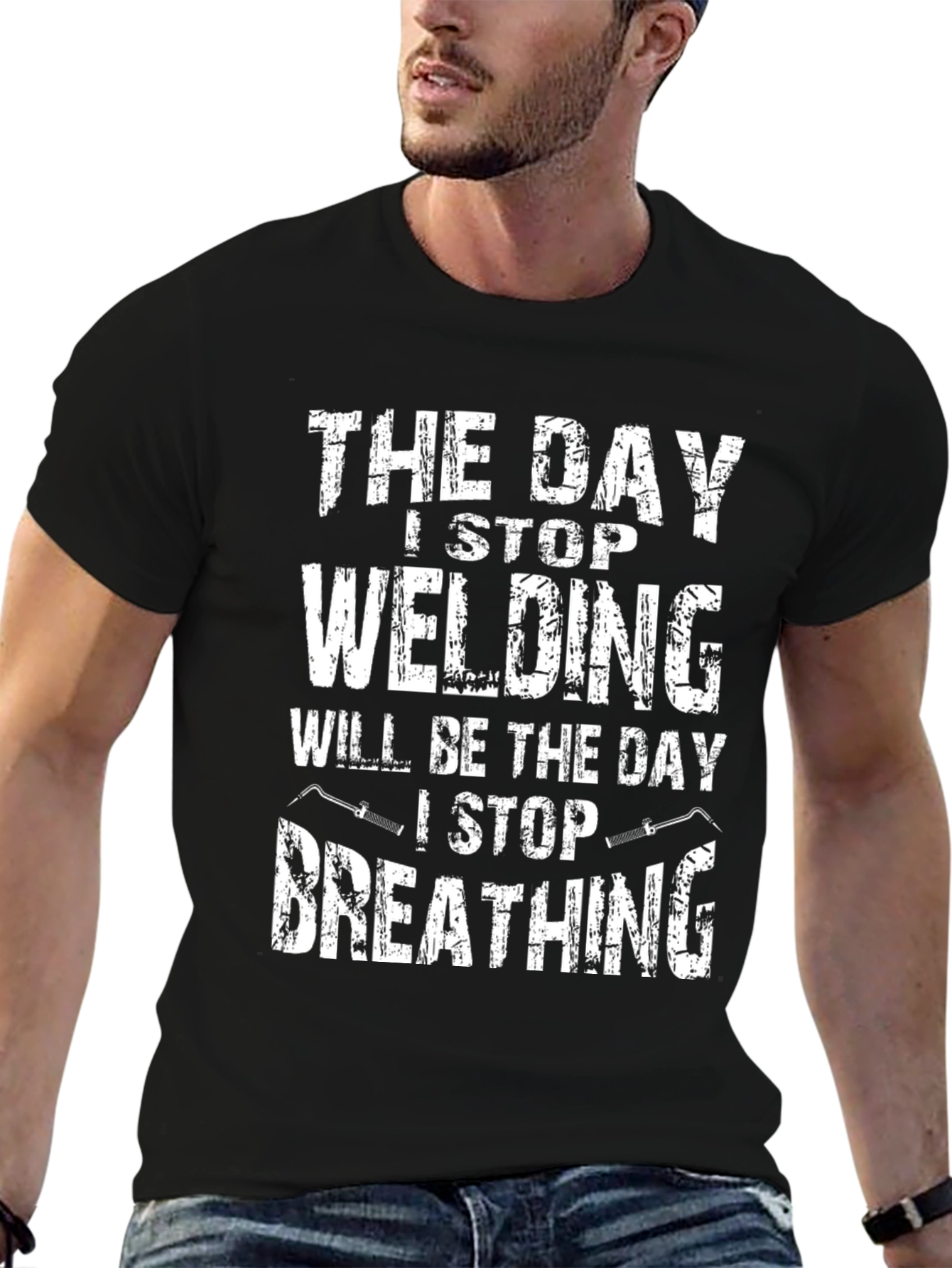 Welding T-Shirt - Day I Stop Welding Funny