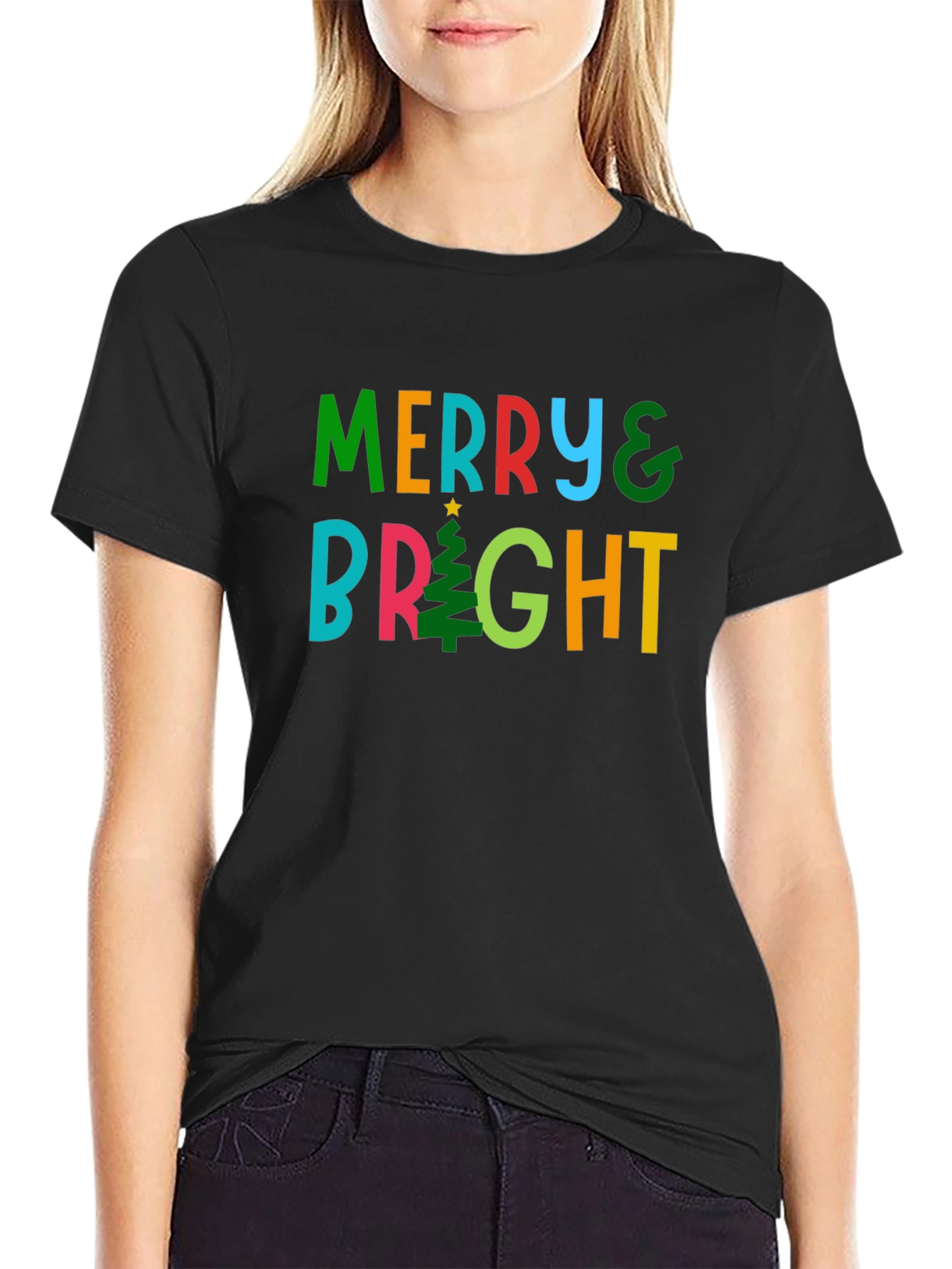 Merry & Bright Christmas T-Shirt