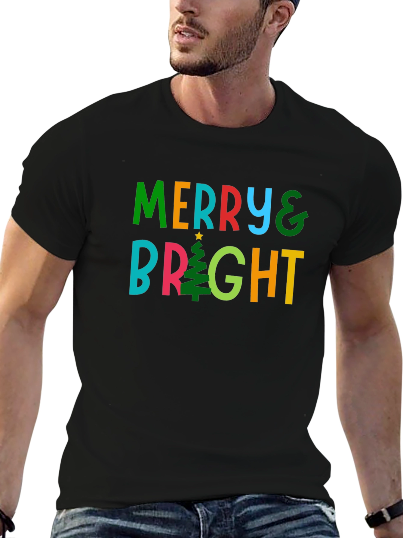 Merry & Bright Christmas T-Shirt