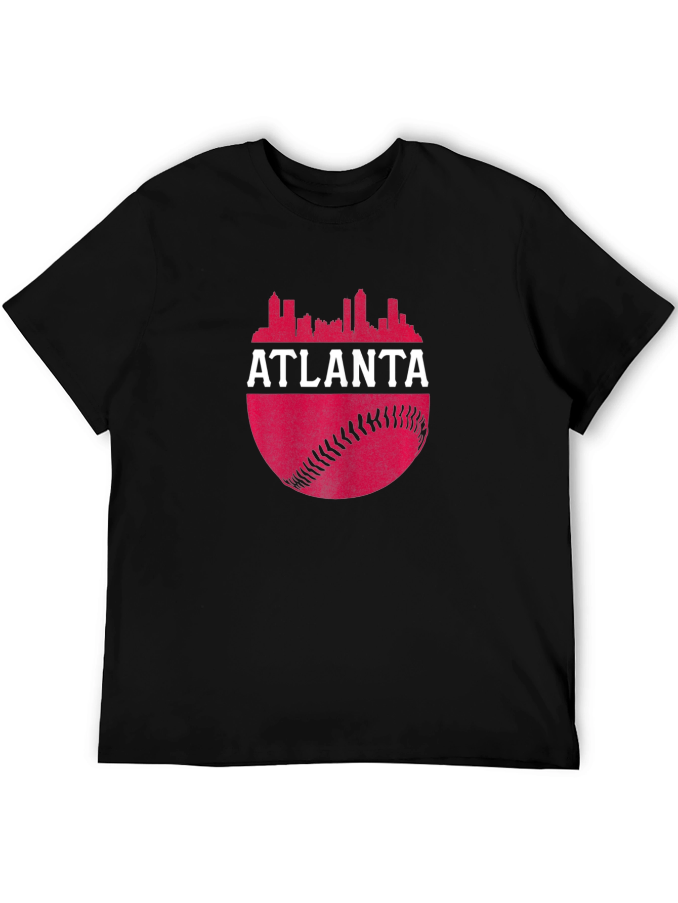 Atlanta Skyline Baseball T-Shirt